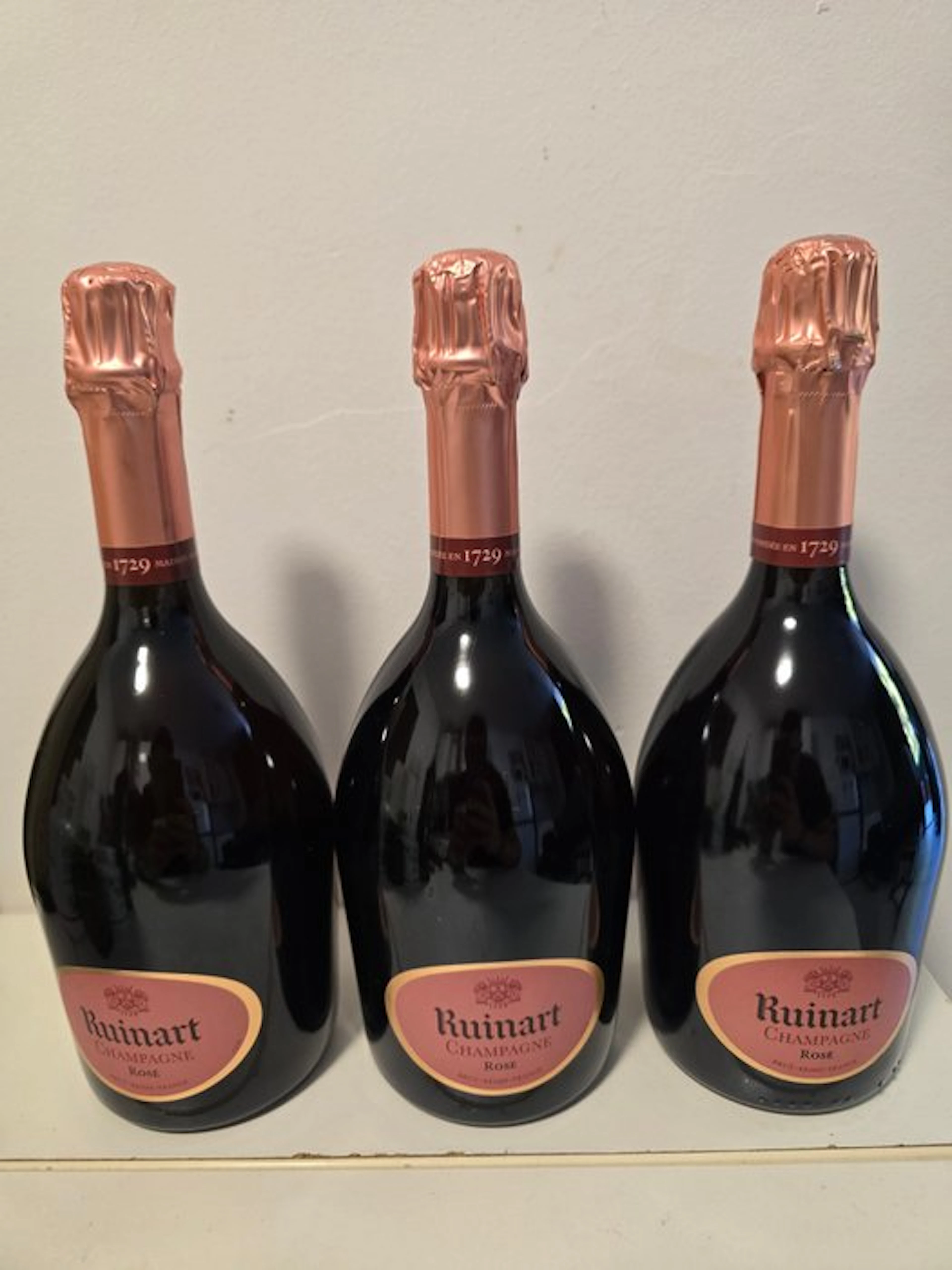 Ruinart - Champagne Rose - 3 Bottles (0.75L)