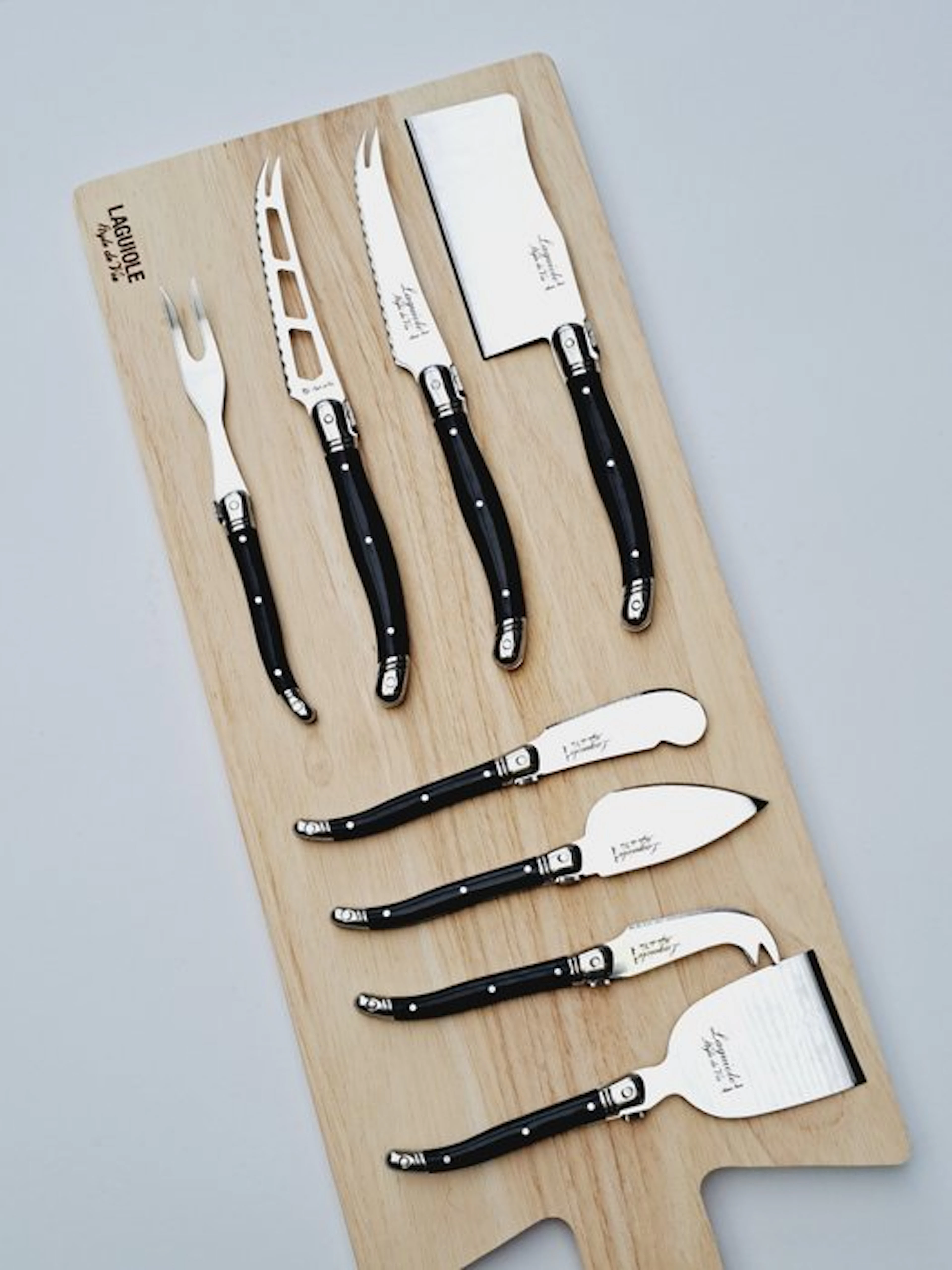 Table knife set (9) - Stainless steel - Laguiole - 8x...