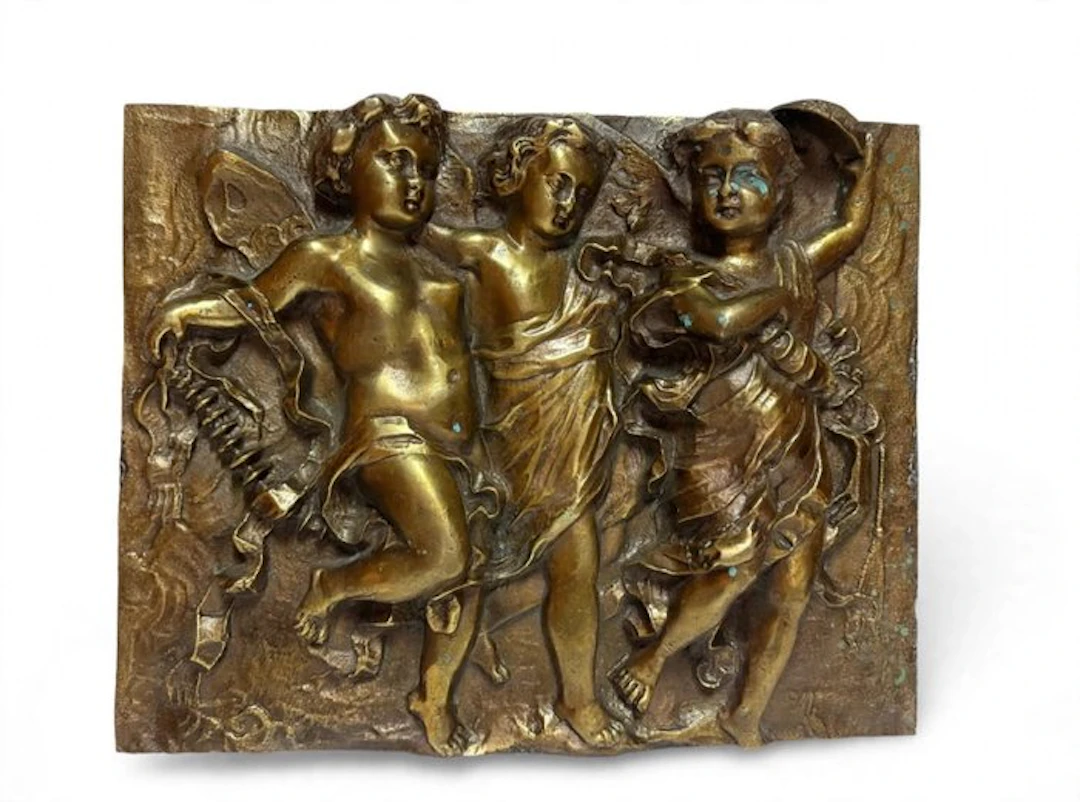 Relief, Puttini - 28 cm - Bronze