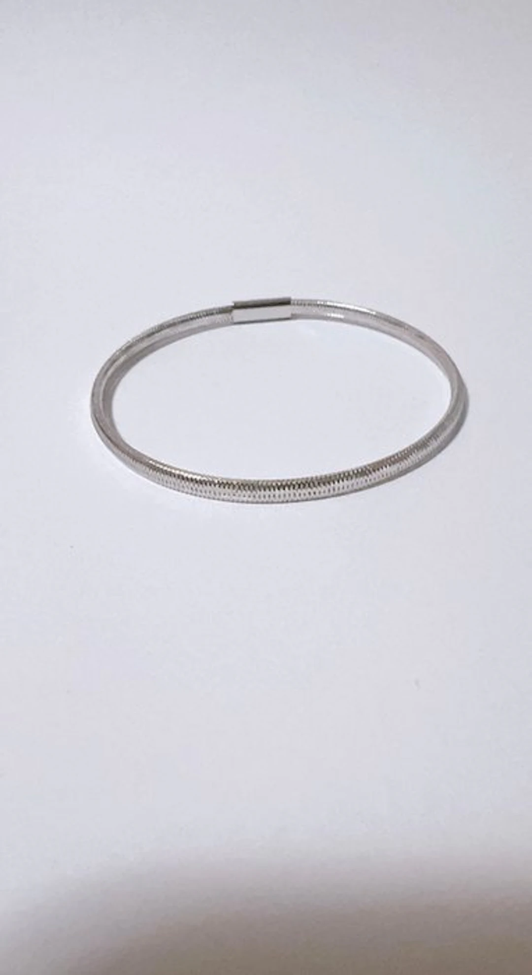 No reserve price - Bracelet - 18 kt. White gold - Br. spring 3.2 mm 0.9/1 g