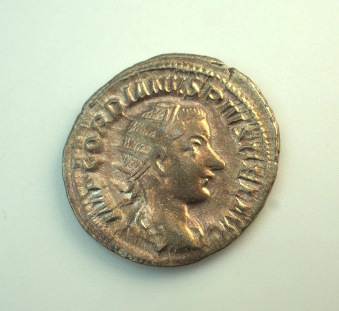Ancient Roman Silver AR Antoninianus of Gordian III...
