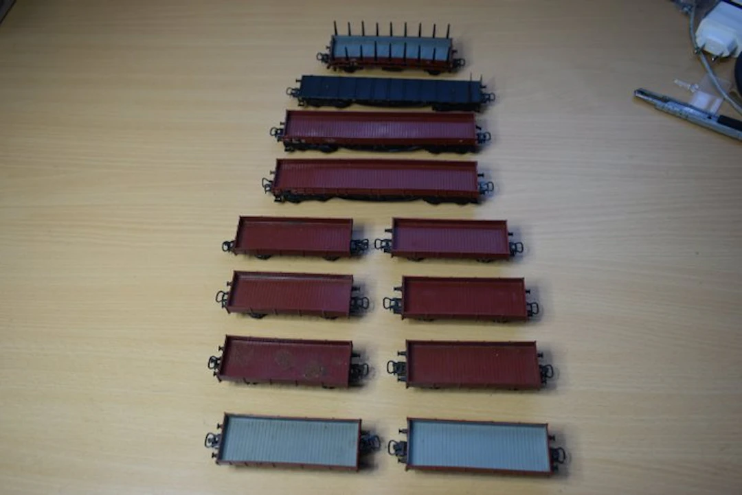 Märklin H0 - Model train freight wagon set (12) - 12 freight wagons - DB