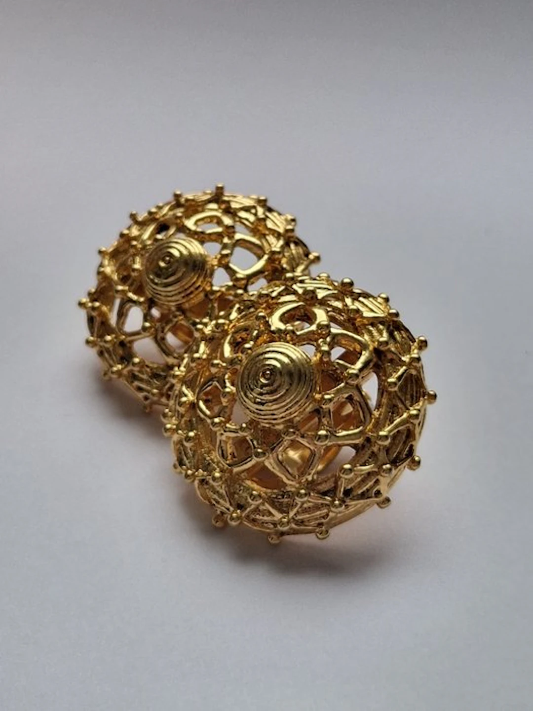 Gold-plated, Bronze - Clip-on earrings - Claire Deve Paris