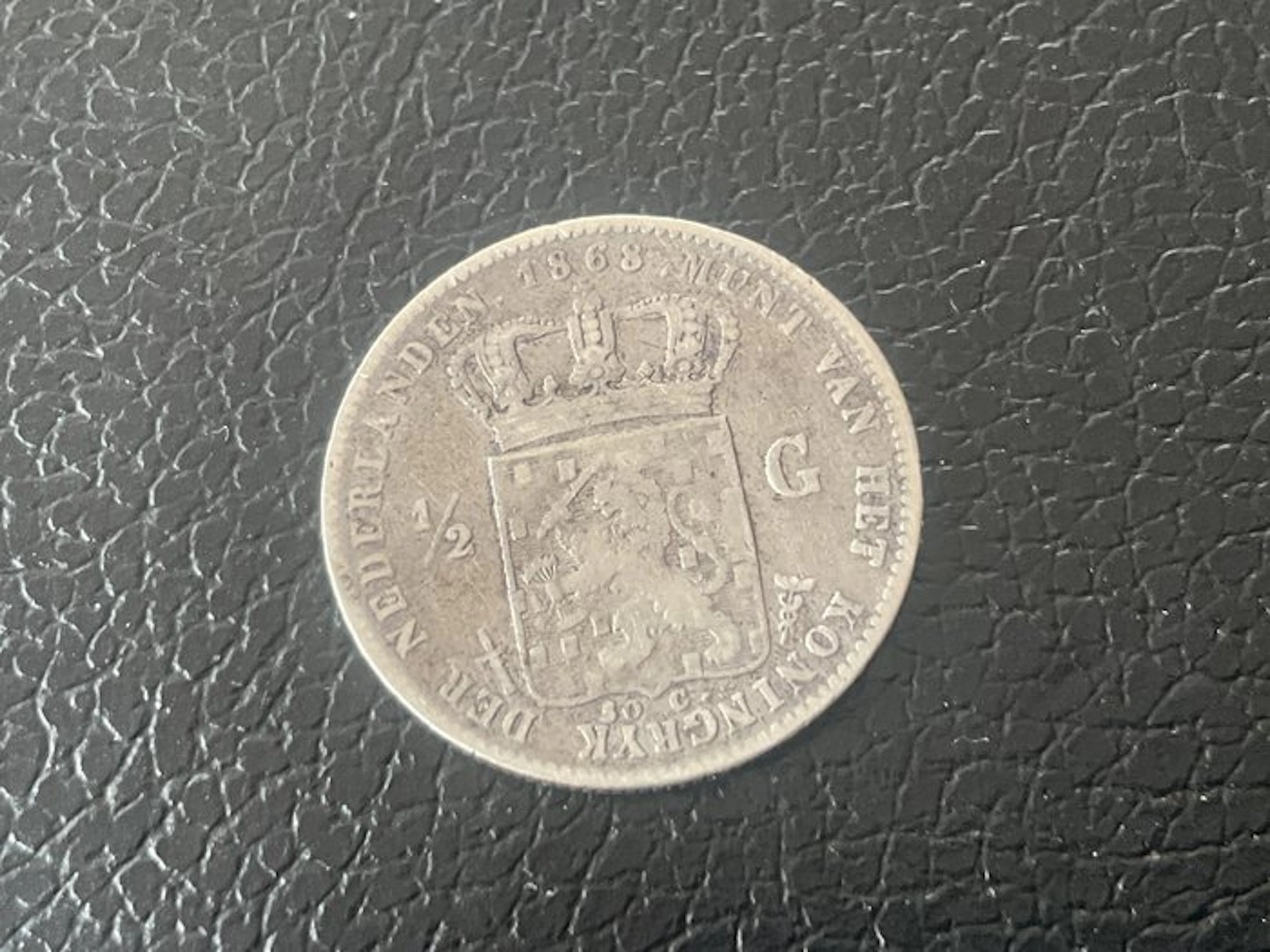 Netherlands. Willem III. 1/2 Gulden 1868 (No reserve price)