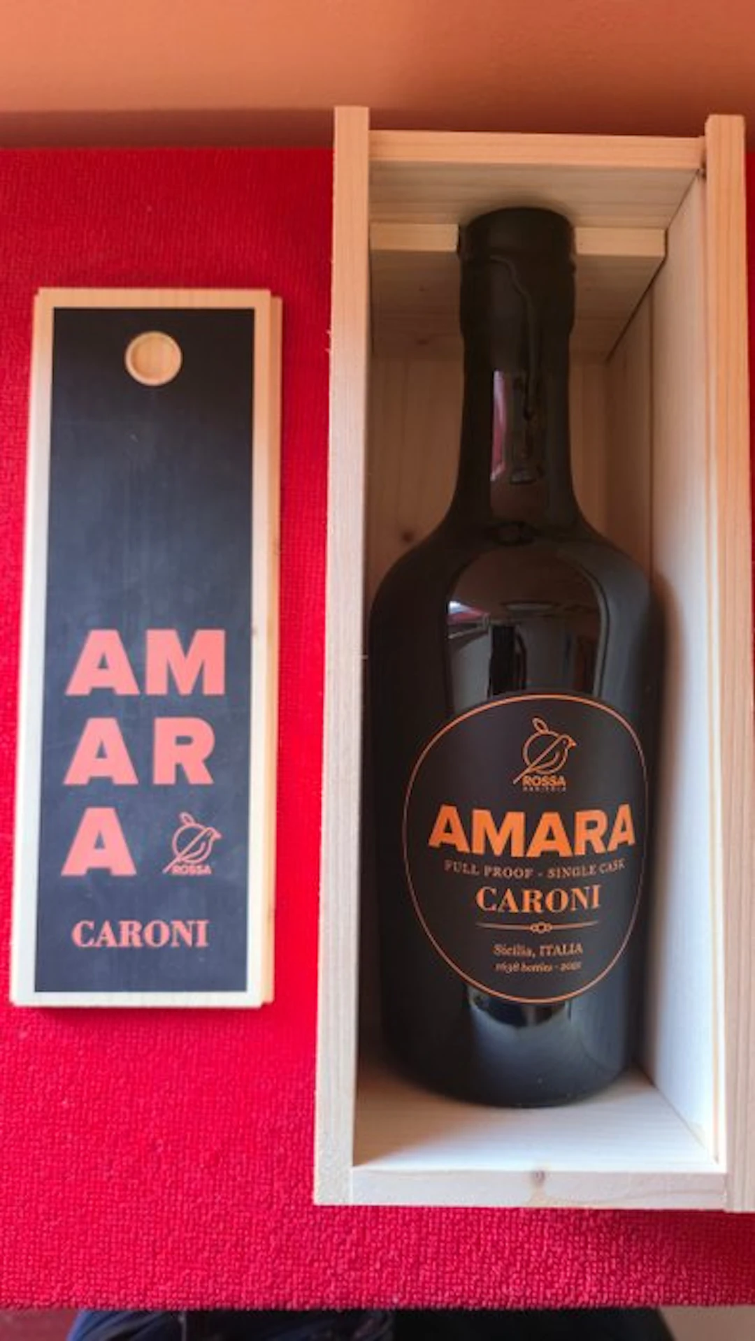 Amara Rossa - Caroni Cask Aged Amaro - b. 2021 - 50cl