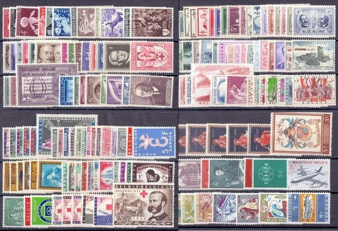 Belgium 1955/1959 - 5 Almost complete volumes