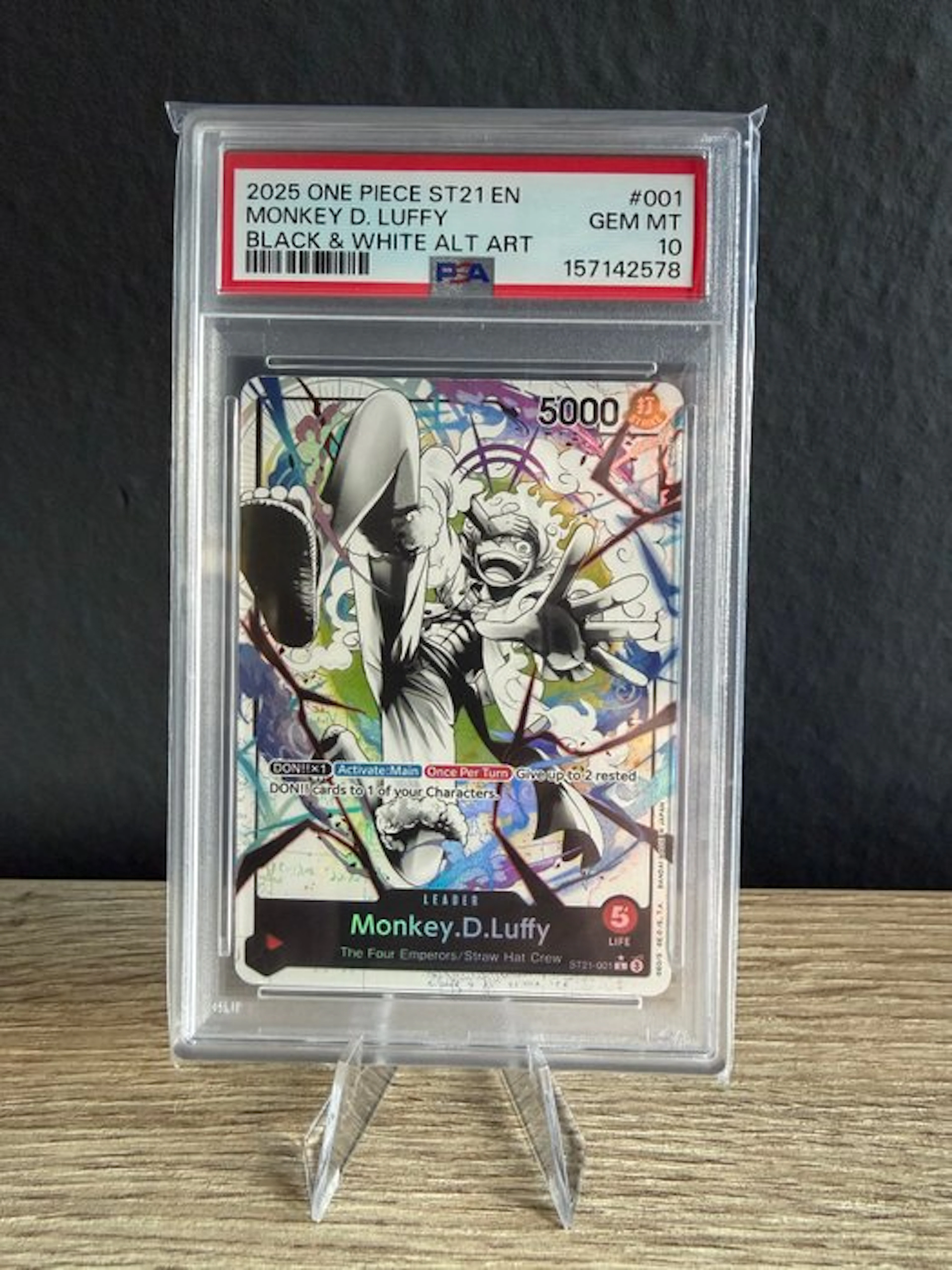 Bandai - 1 Graded card - One Piece - Monkey D