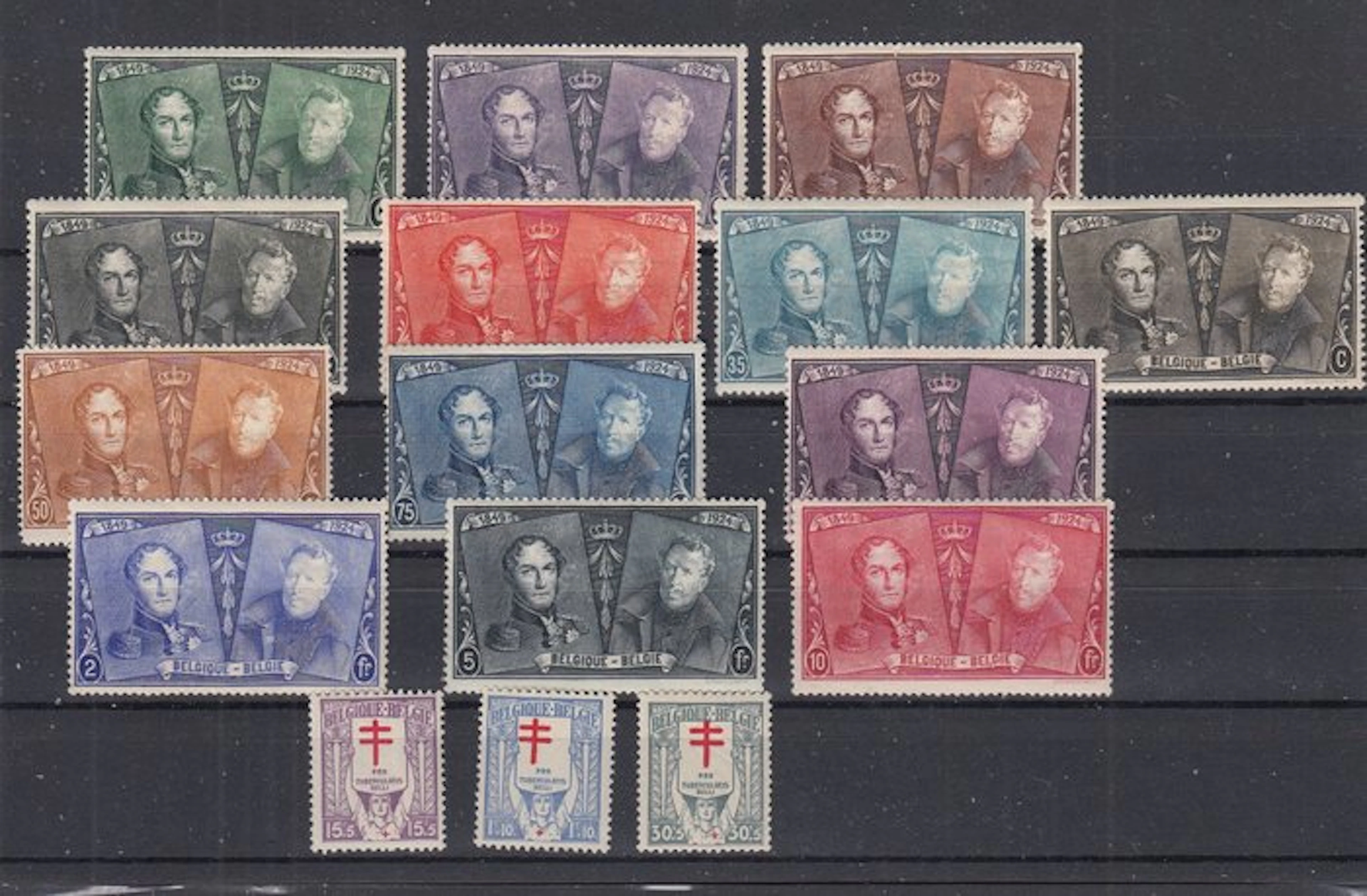 Belgium 1925/1927 - Years 1925/1928 complete - OBP : 221/257