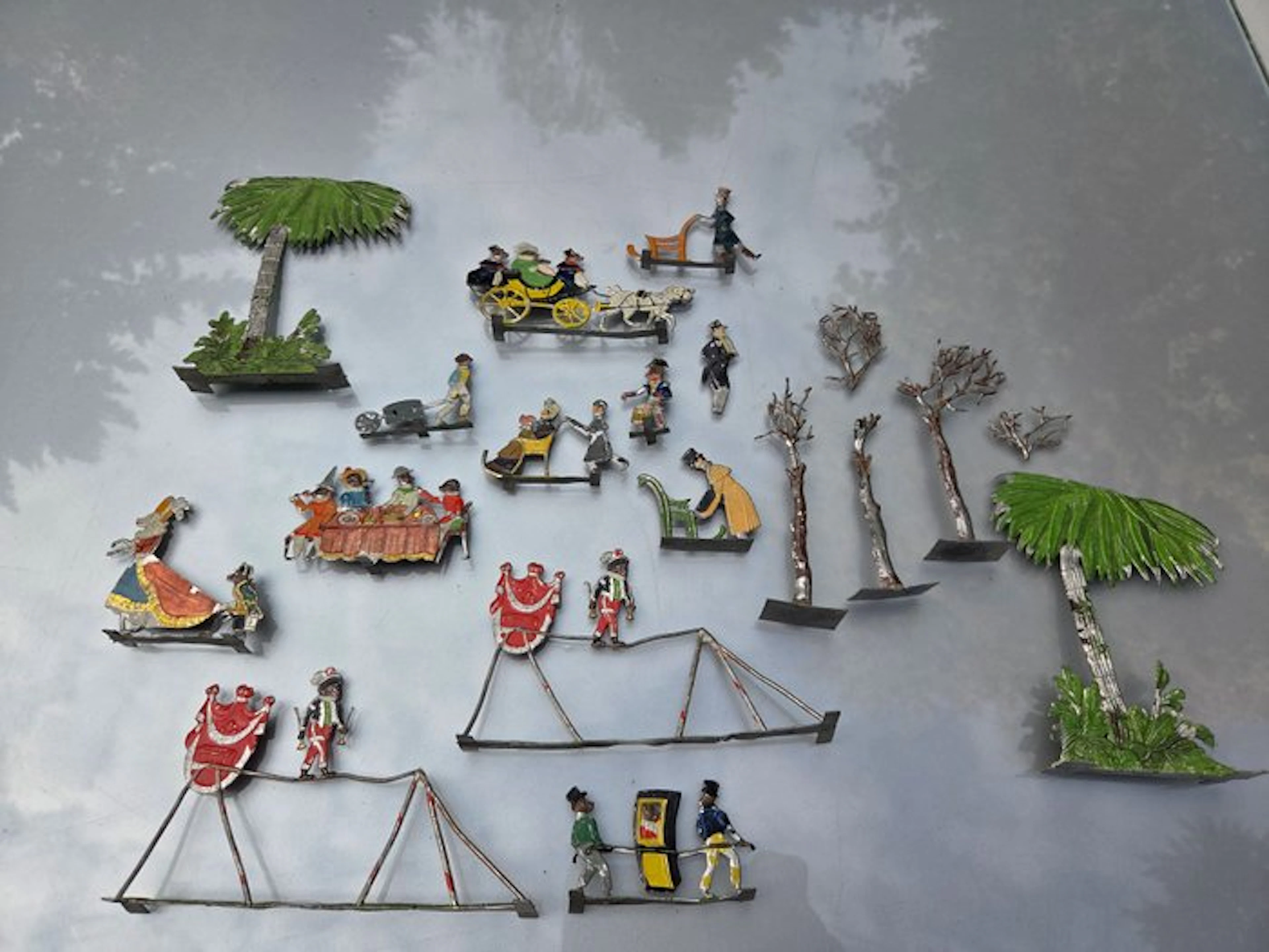 Onbekend - Tin toy - Antiek speelgoed tinnen figuren...