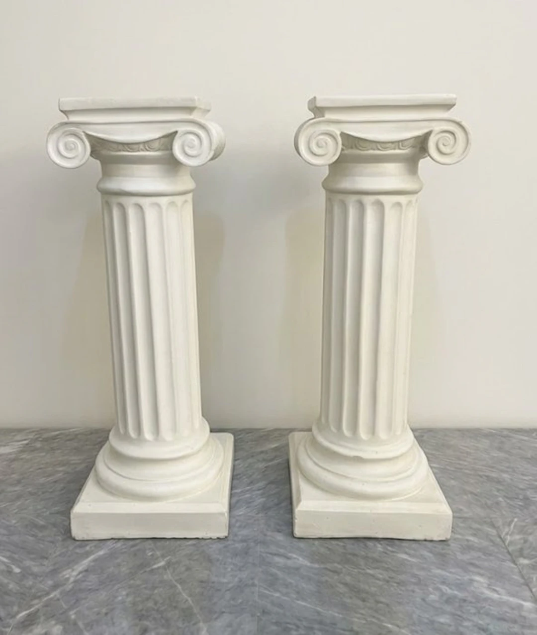 Vintage Italian Set of 2 Ionic Oils - Porcelain /...