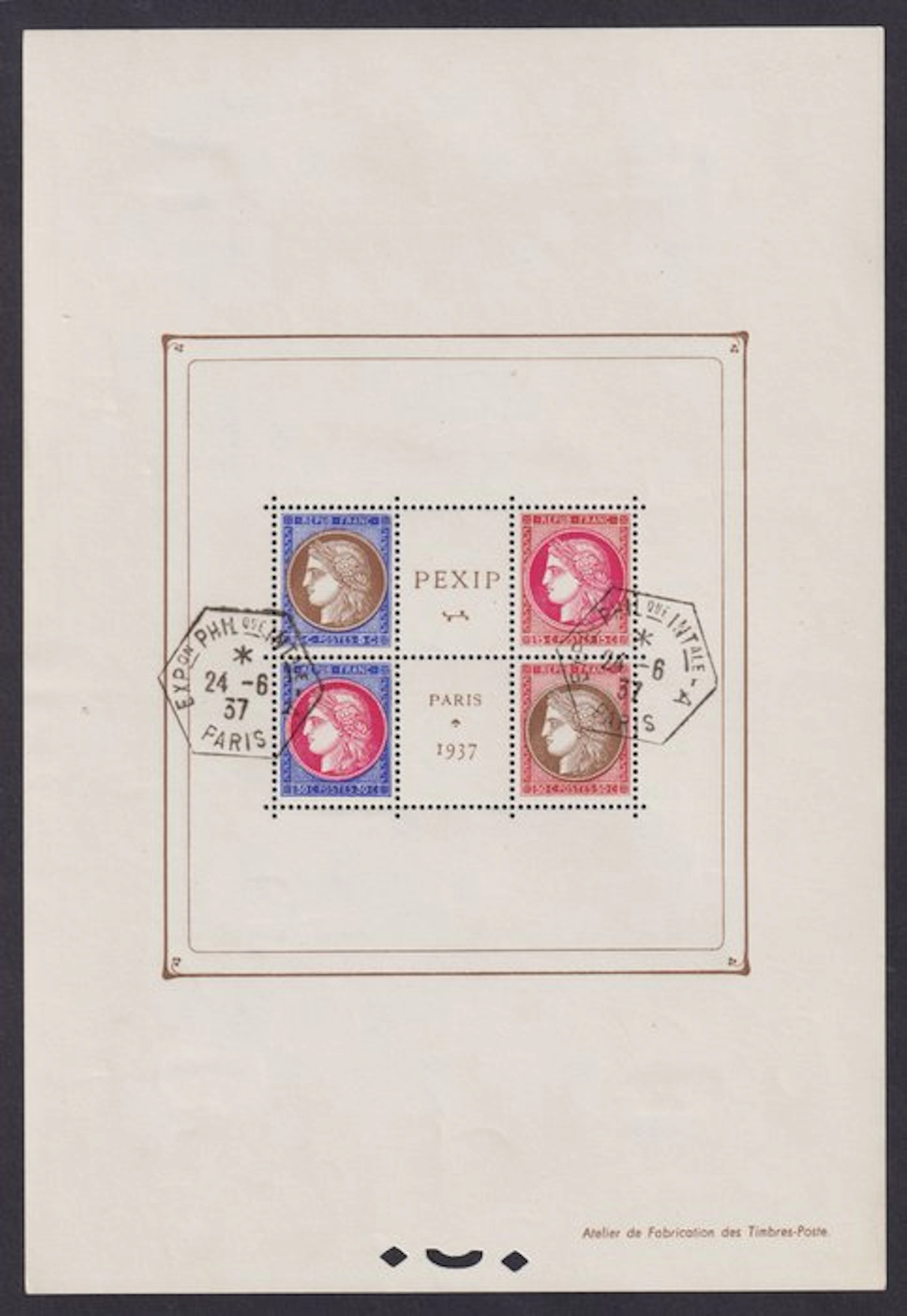 France 1937 - Block of sheet No