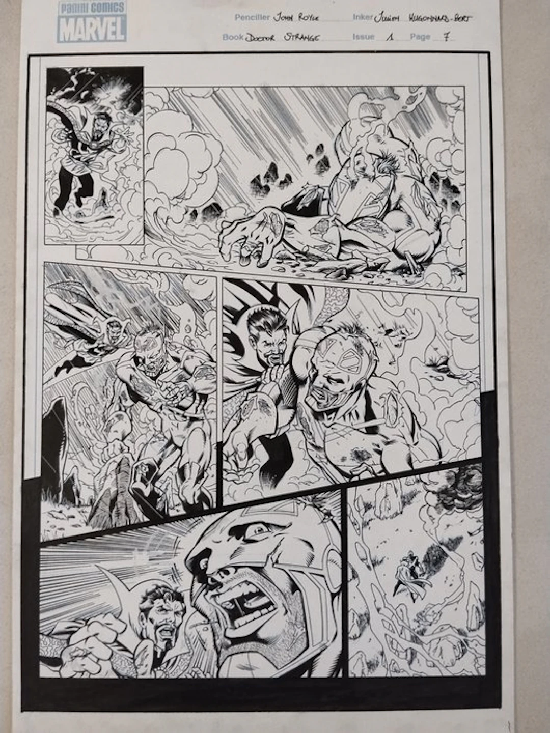 John Royle / Julien Huggonard Bert - 1 Original page - Doctor Strange 1 pg 7