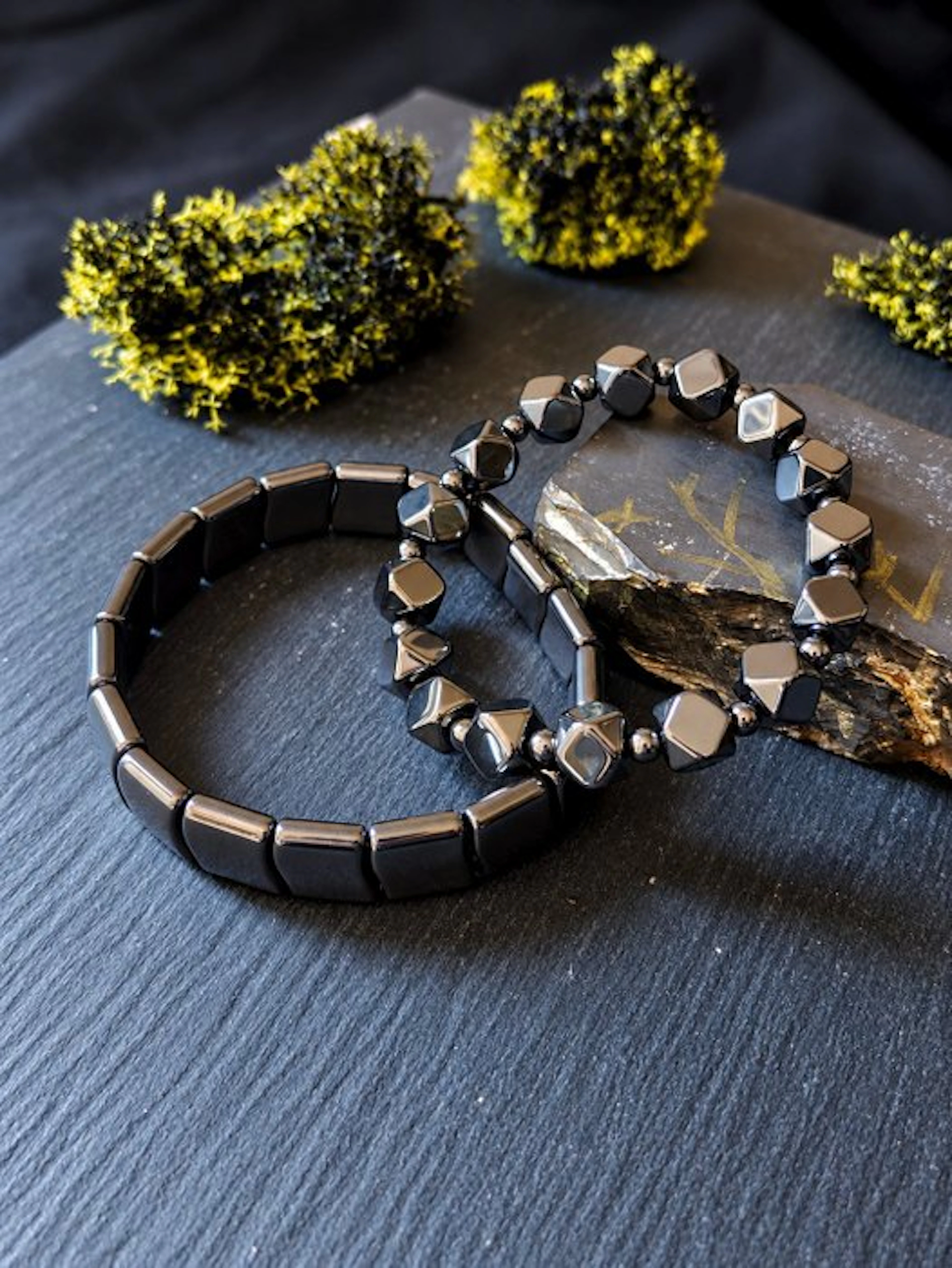Precious Hematite Collection - Silver-gray tones- 73 g - (2)