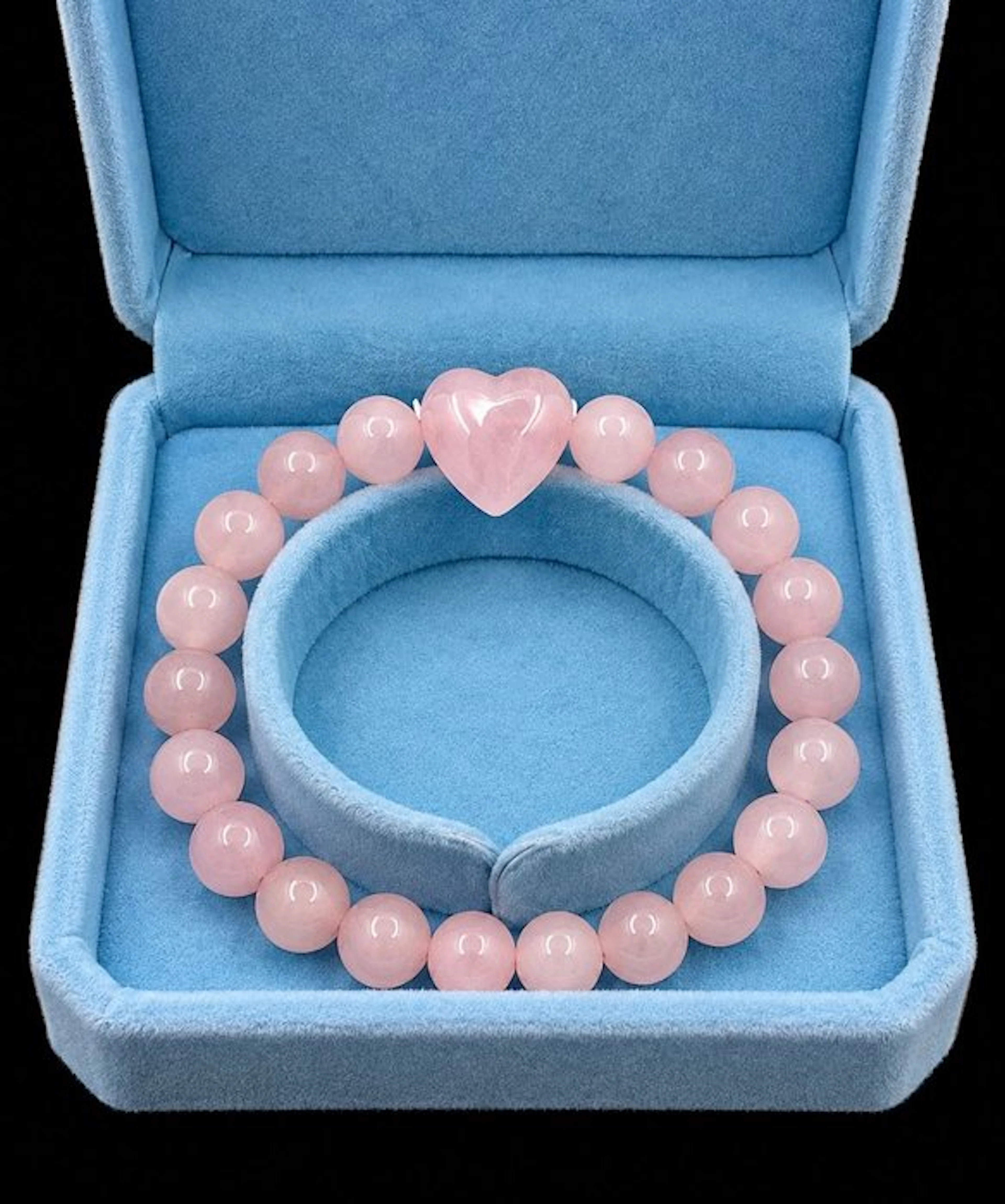 Premium Quality Natural Rose Quartz Bracelet – Supreme...