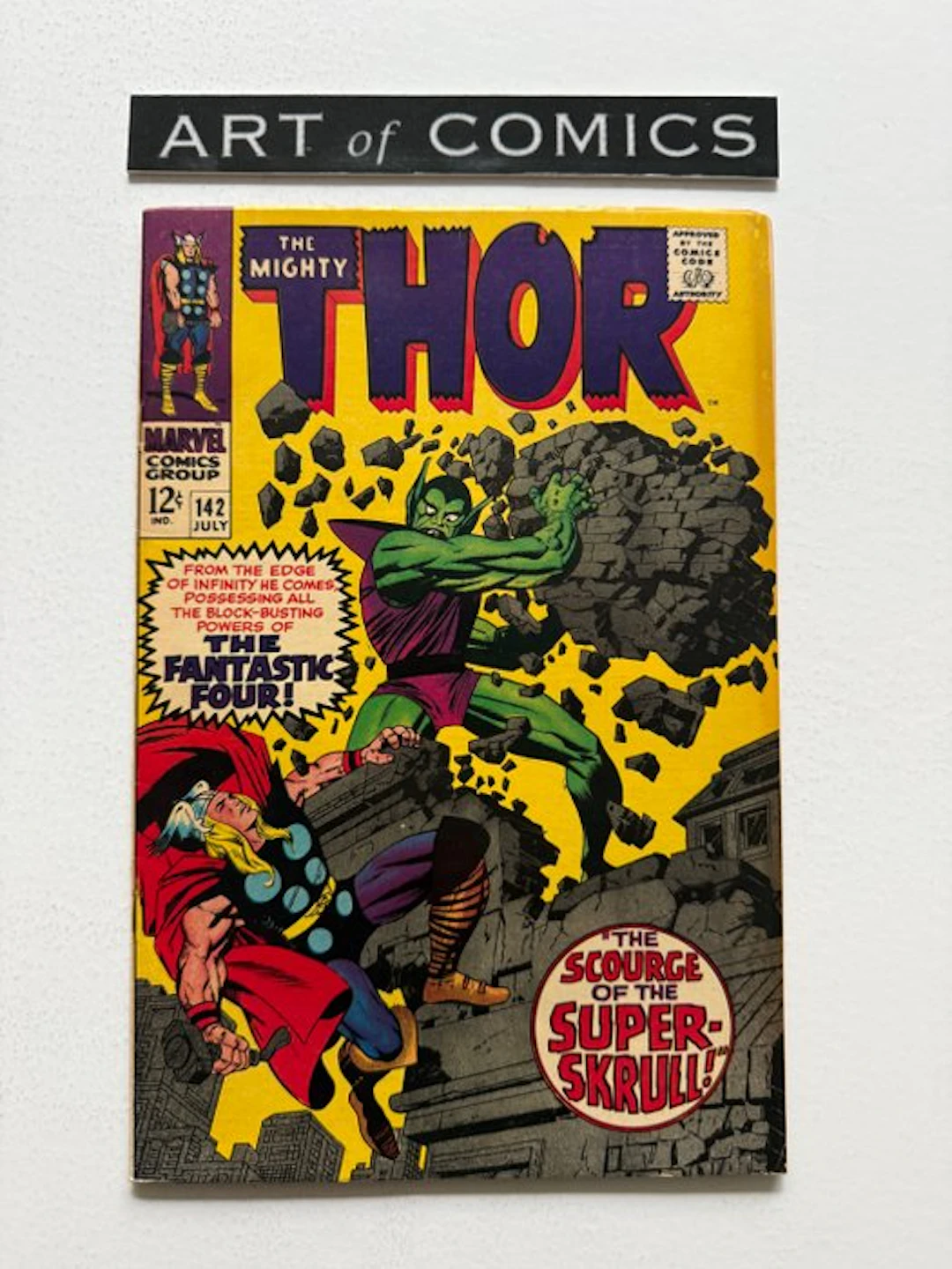 The Mighty Thor #142 - Super Skrull Appearance - 1 Comic - First edition - 1967