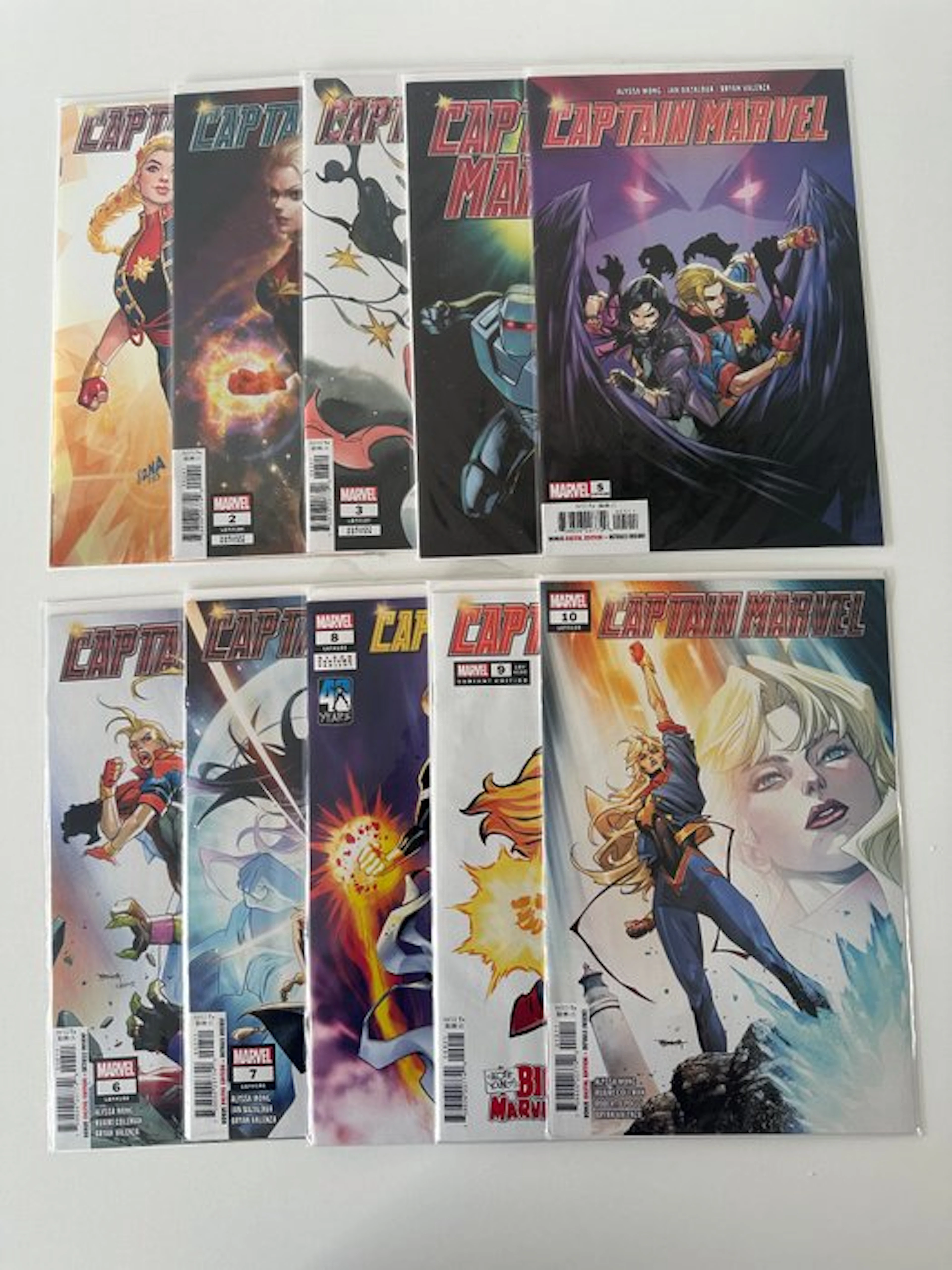 Captain Marvel 1-10 - Captain Marvel - 10 Comic...