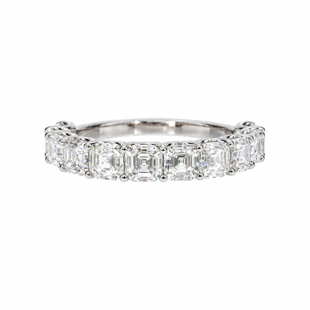 No reserve price - Ring - 14 kt. White gold - 3.09ct. tw. Diamond (Lab-grown)