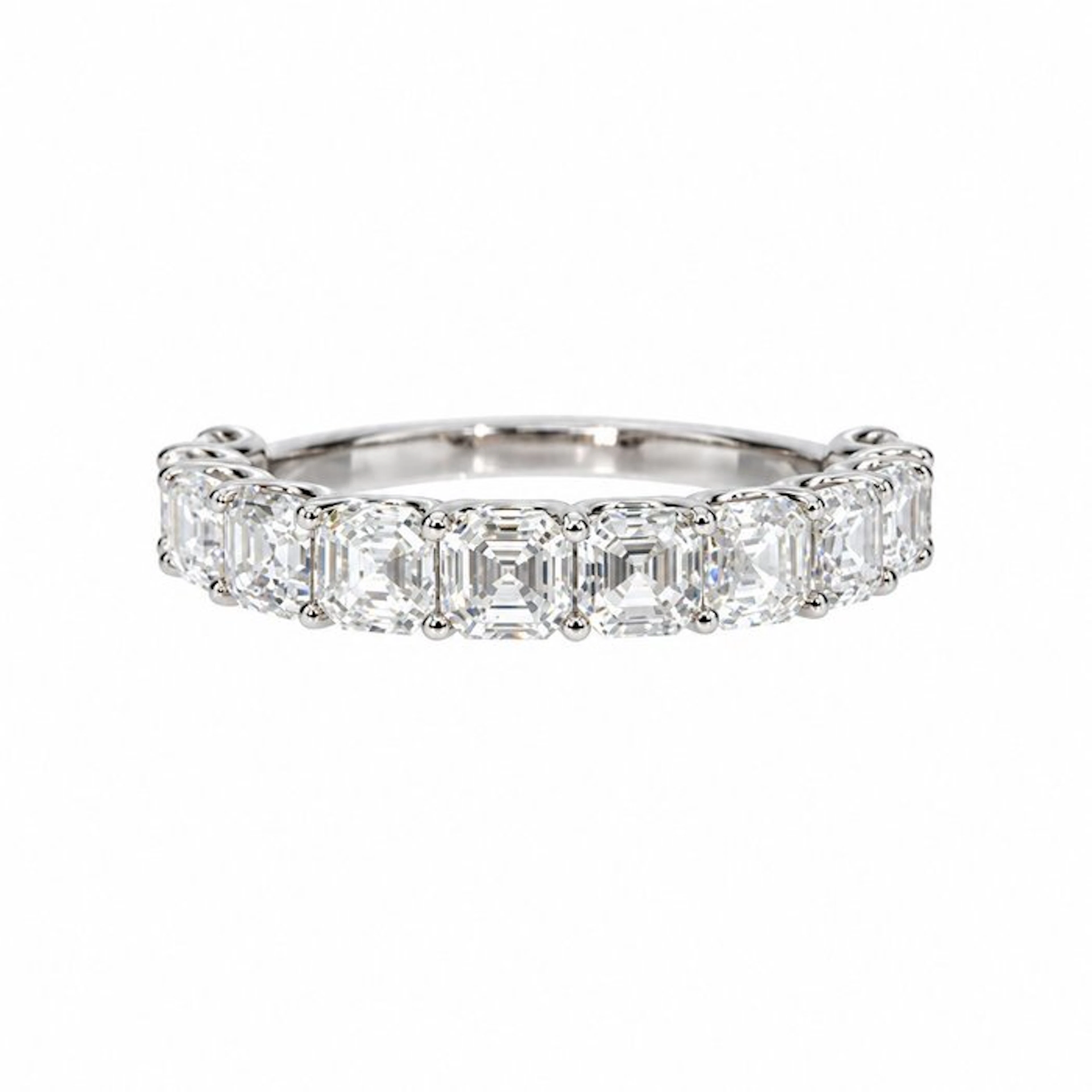 No reserve price - Ring - 14 kt. White gold - 3.09ct. tw. Diamond (Lab-grown)