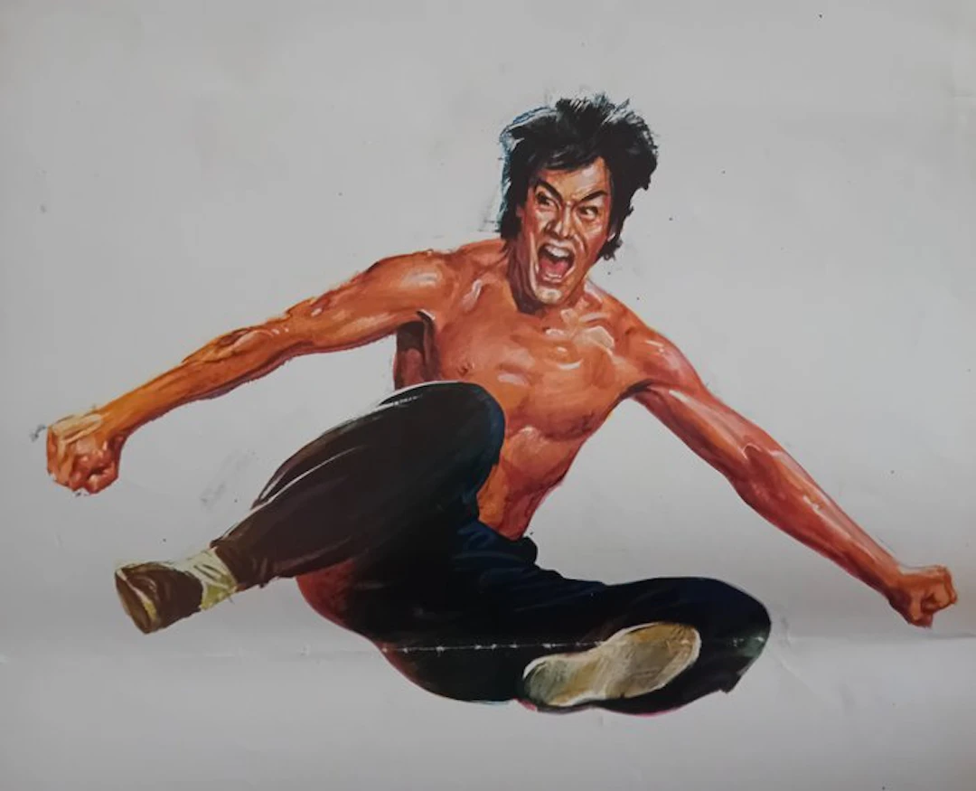 BRUCE LEE - FIST OF FURY original poster WAY OF THE DRAGON CHINESE CONNECTION