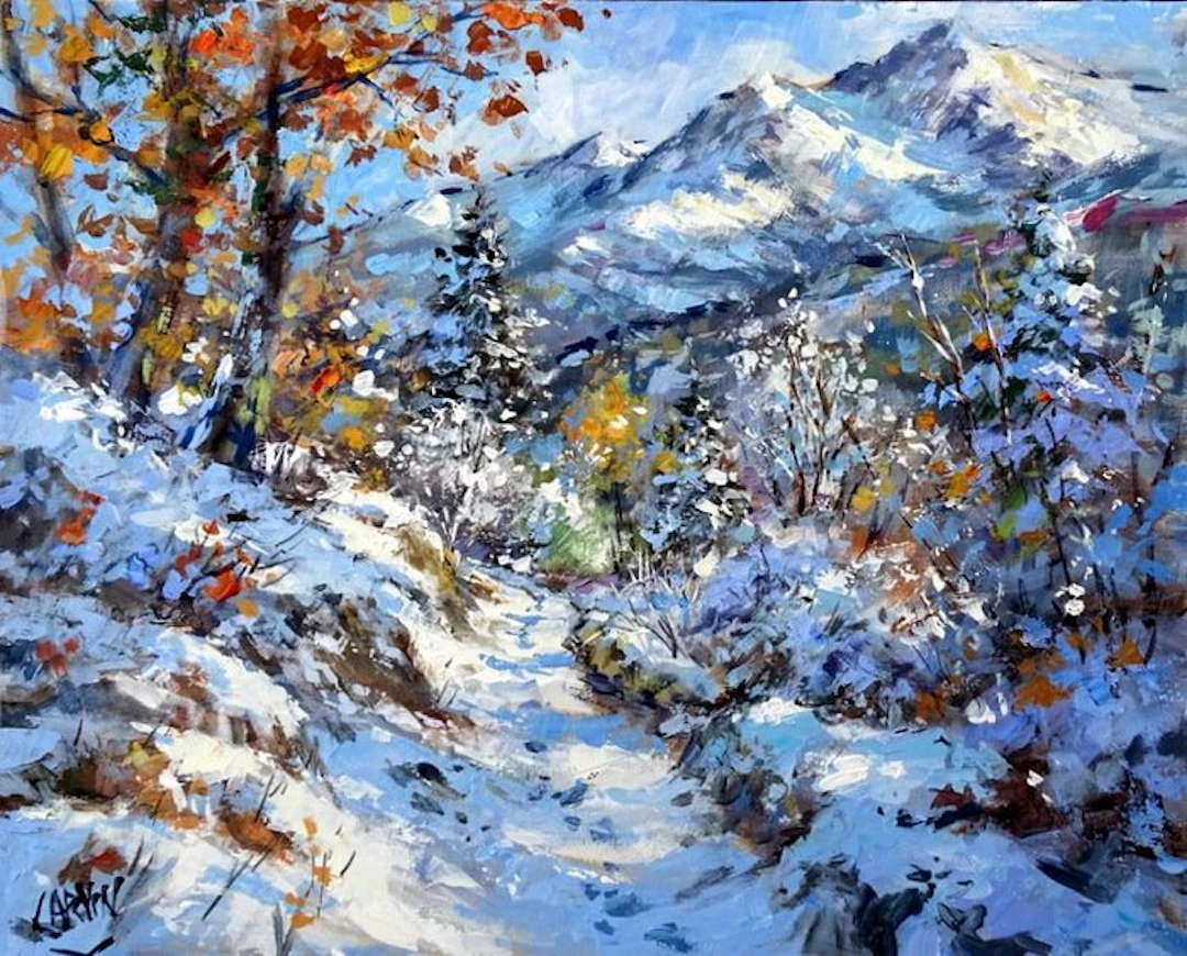 Carvin - Ballade dans les montagnes enneigées