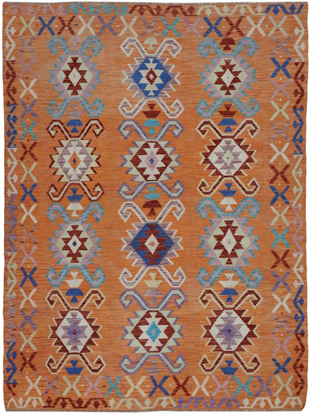 Handwoven Designer Kilim – Afghan Design - Kelim - 233 cm - 173 cm
