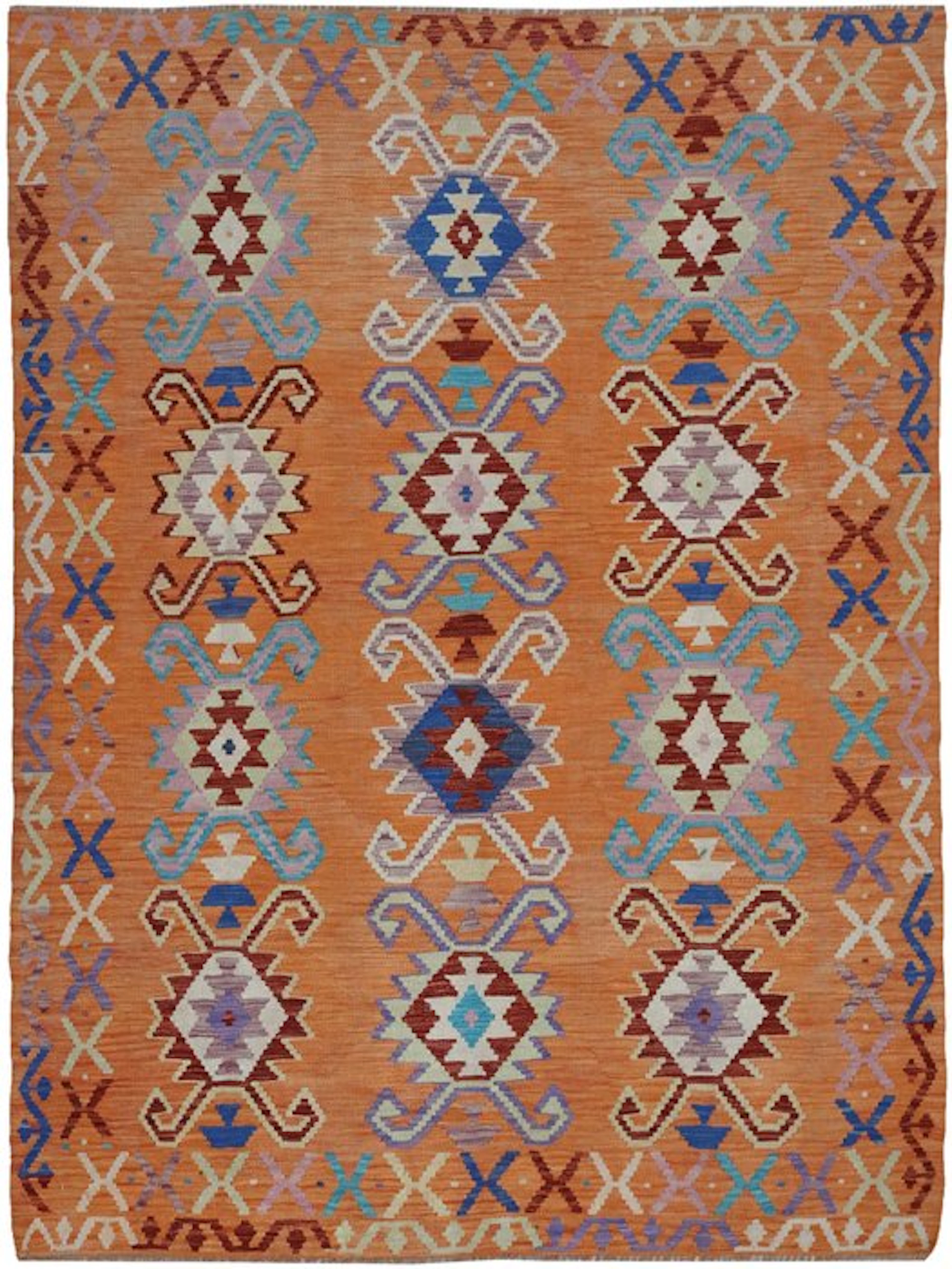 Handwoven Designer Kilim – Afghan Design - Kelim - 233 cm - 173 cm
