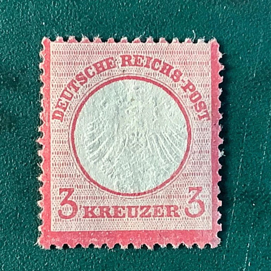 German Empire 1872 - 3 Kreuzer, small Breast Shield - MNG - Michel 9