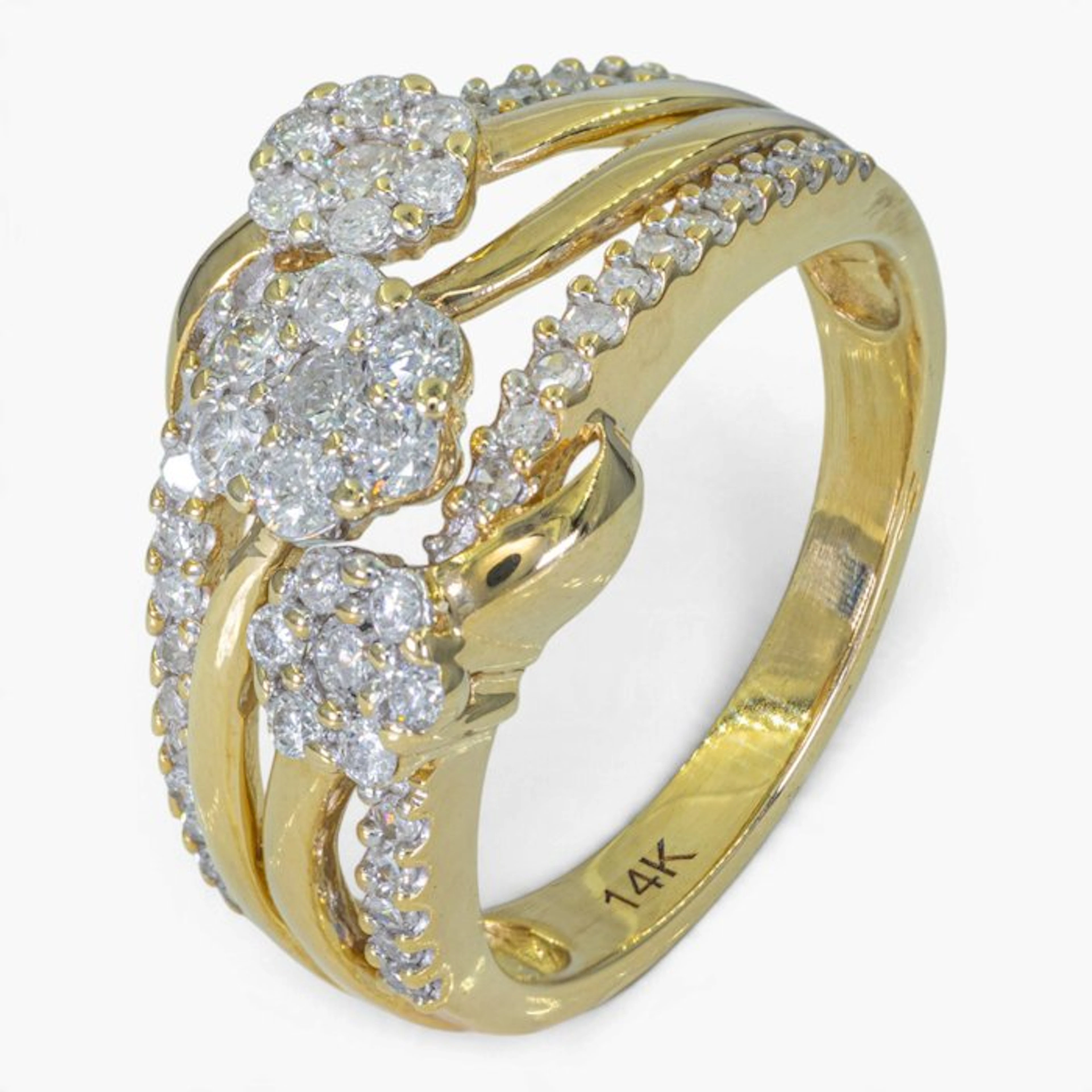 No reserve price - Ring - 14 kt
