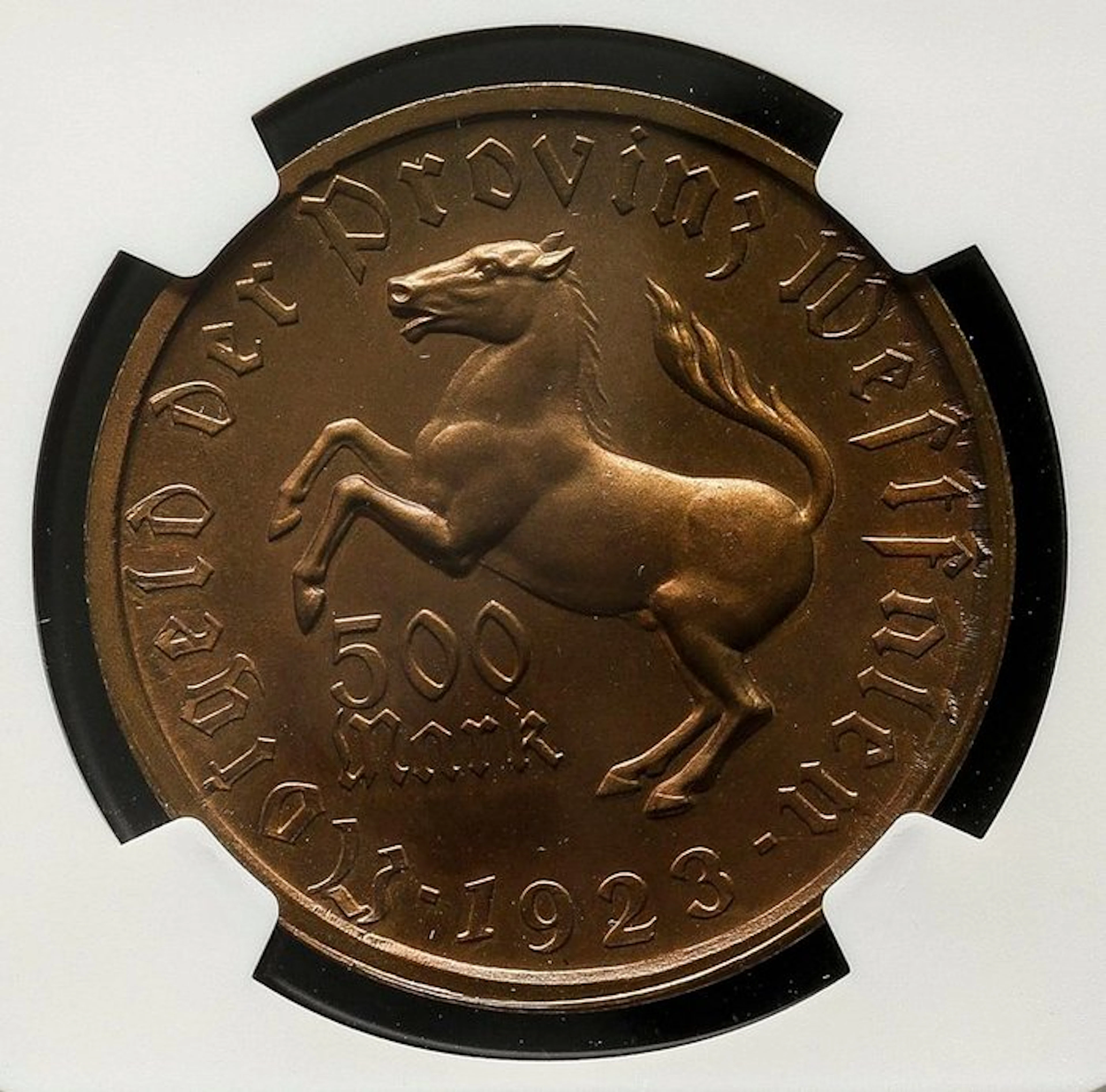 Germany, Westphalia 500 Mark 1923 - NGC MS64