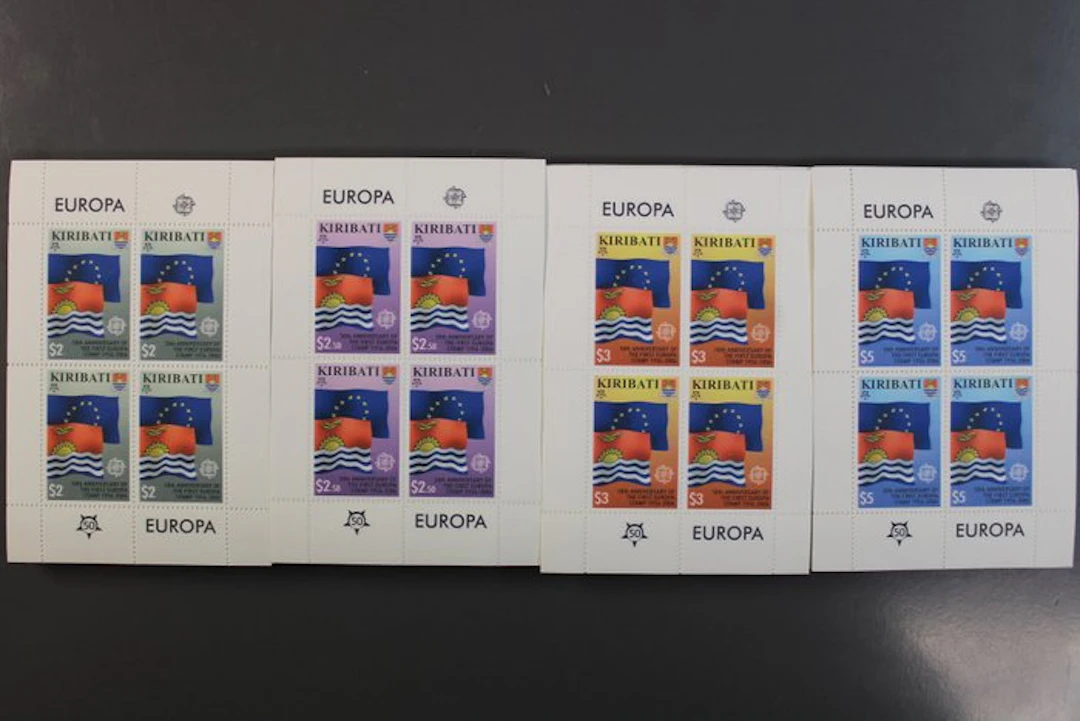 Europe: 50 Years of European Brands - 400 Kiribati blocks