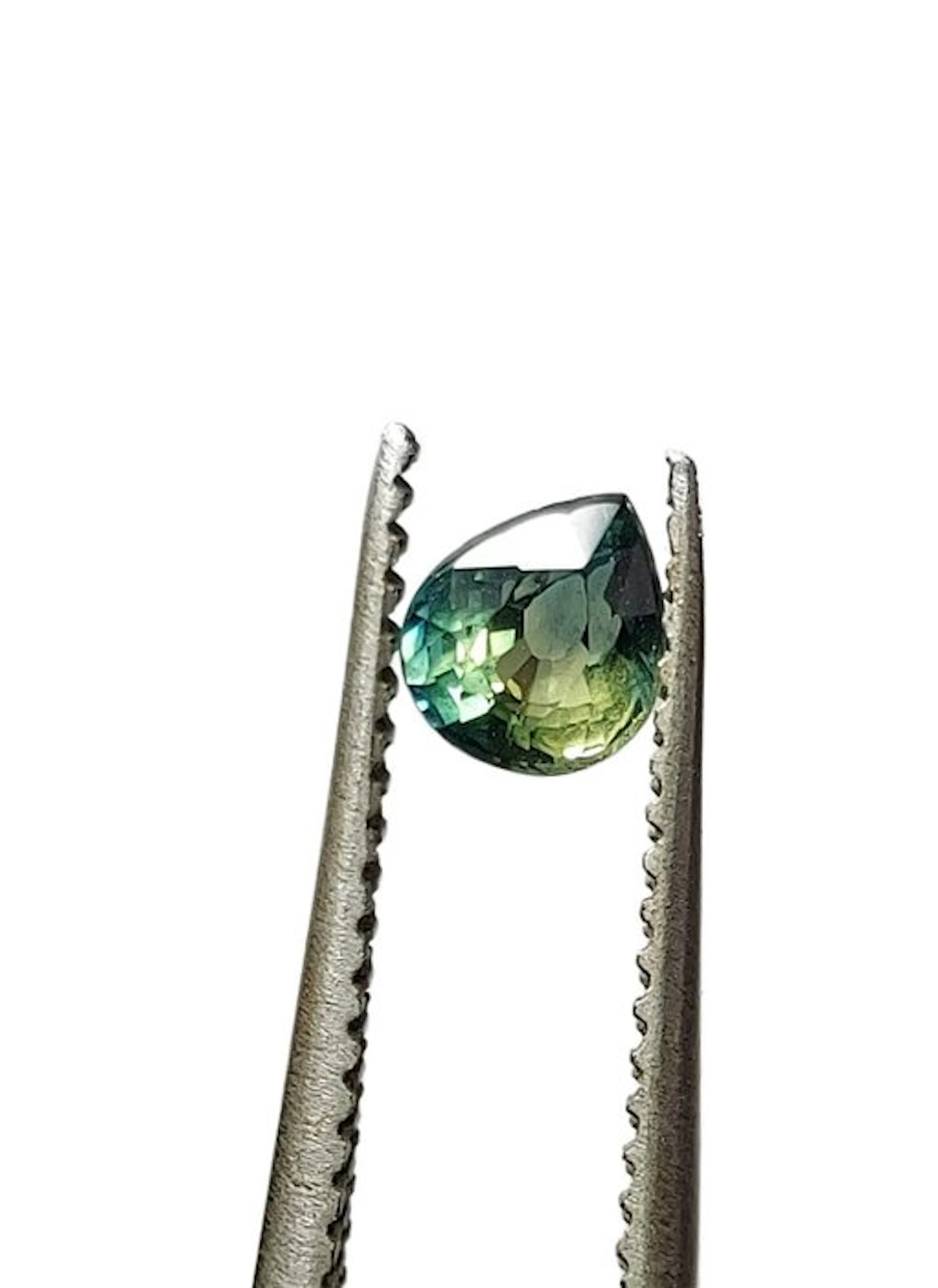 No reserve price Sapphire - 1.03 ct - Antwerp Laboratory...