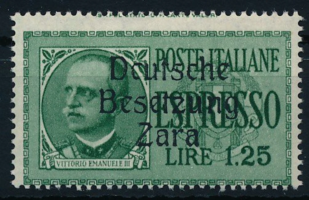 German Reich - Occupation of Zara 1943 - Express stamp 1.25 Lire with overprint