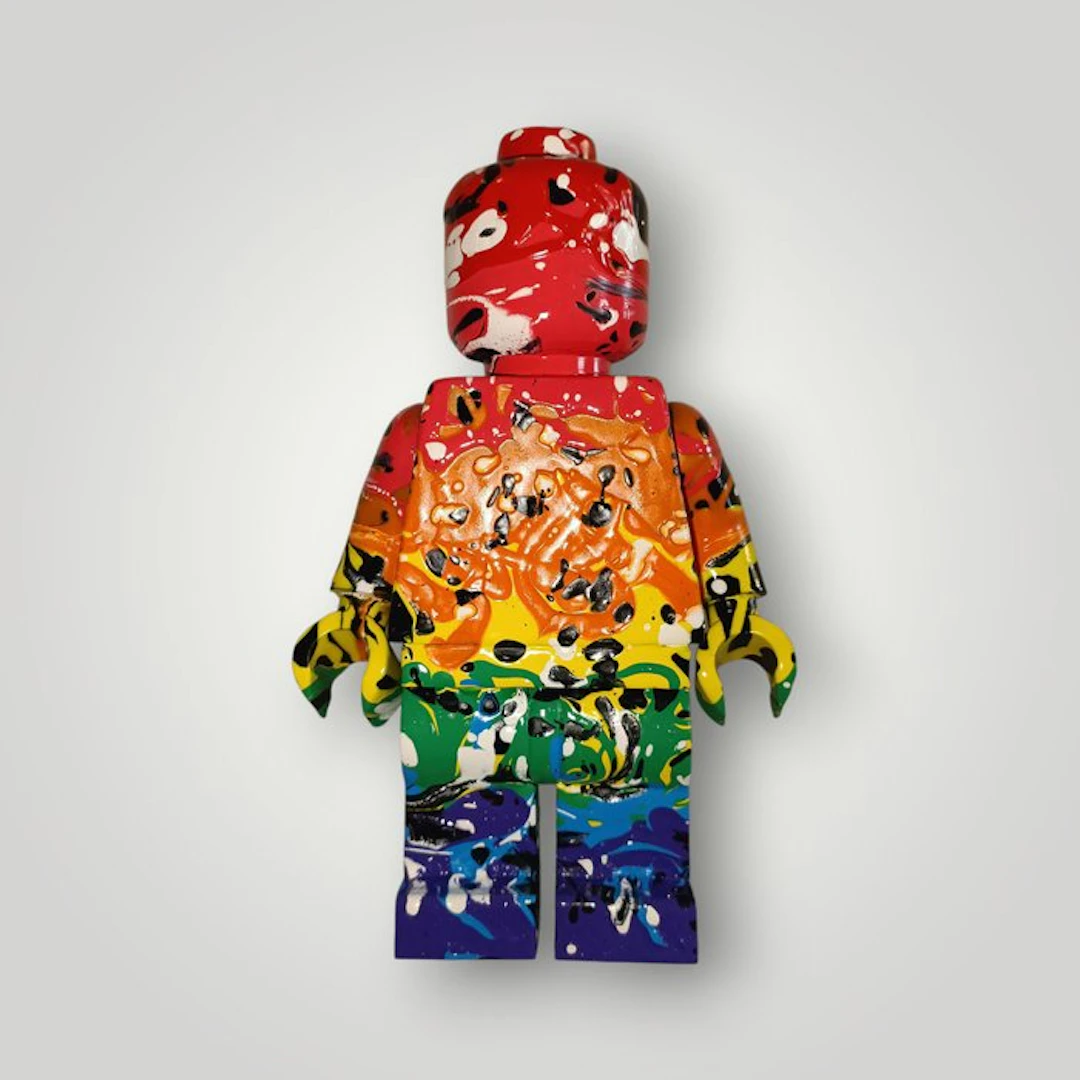 RED - Sculpture, Lego Black color - 21 cm - Resin - 2025
