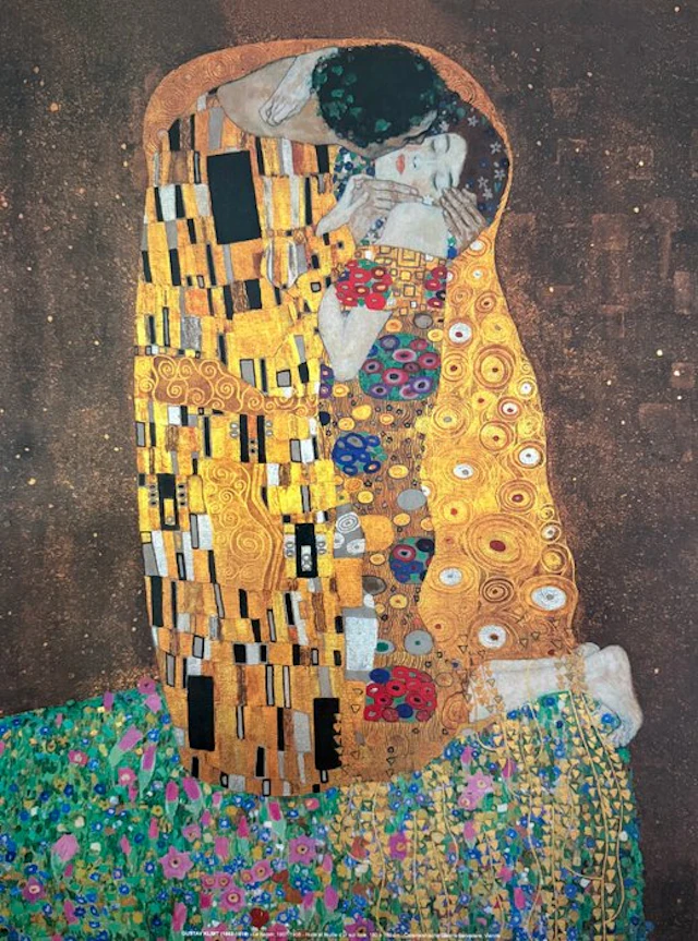 Gustav Klimt (1862-1918) - “Le baiser, 1907-1908.