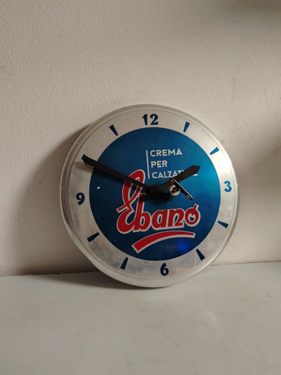 Wall clock - Pubblicitario - Italia - Aluminium - 1960-1970 - Ebony