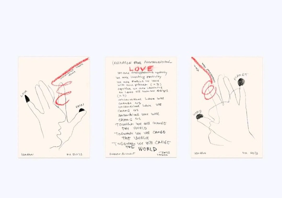 Marina Abramović (1946) - Unconditional Love Triptych