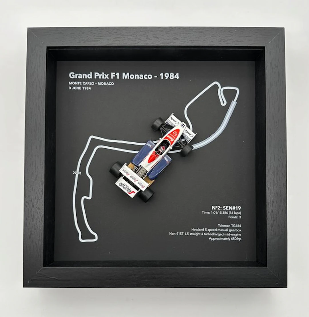 Artwork - Toleman - Ayrton Senna - GP F1 Monaco 1984