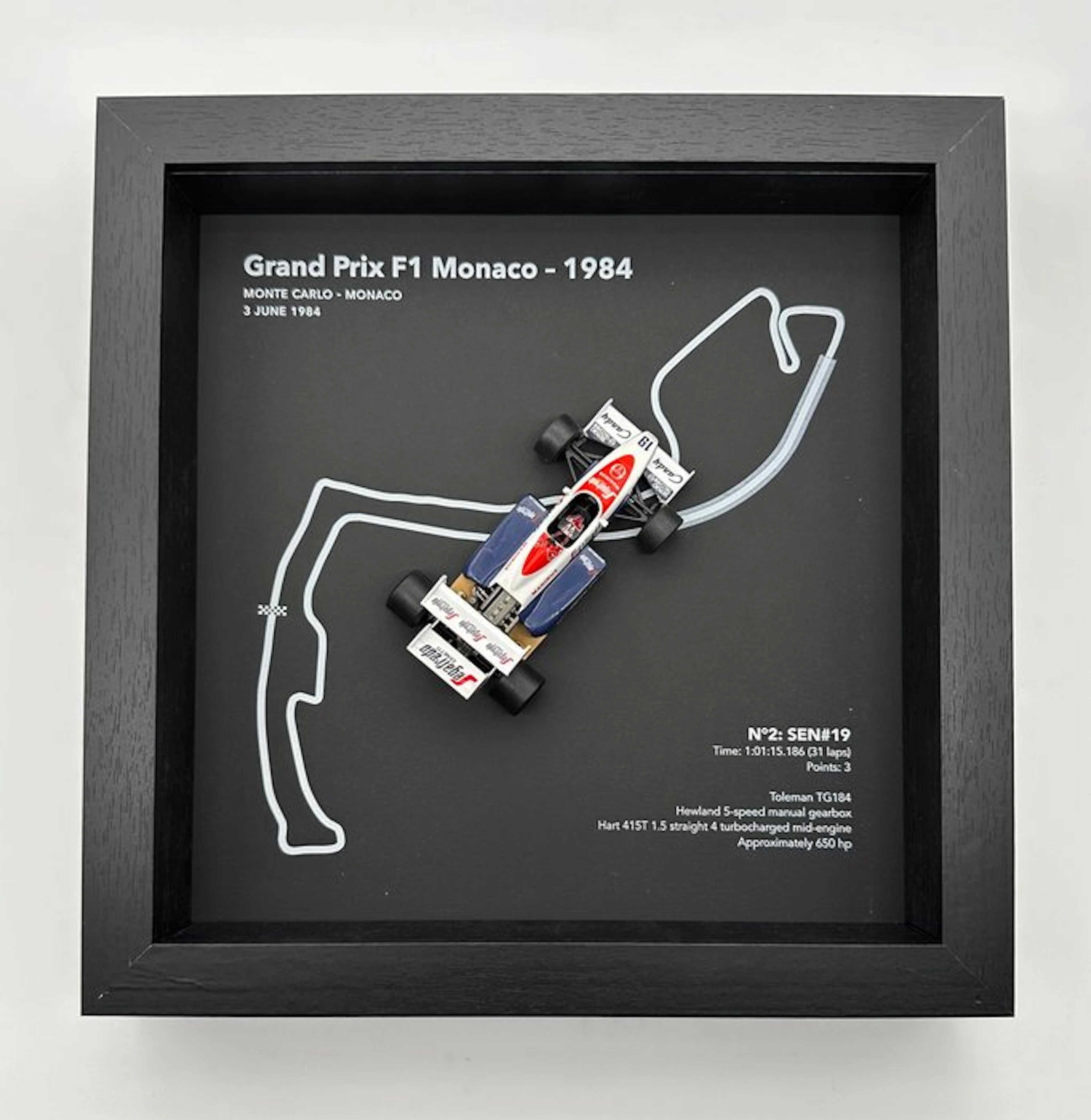 Artwork - Toleman - Ayrton Senna - GP F1 Monaco 1984