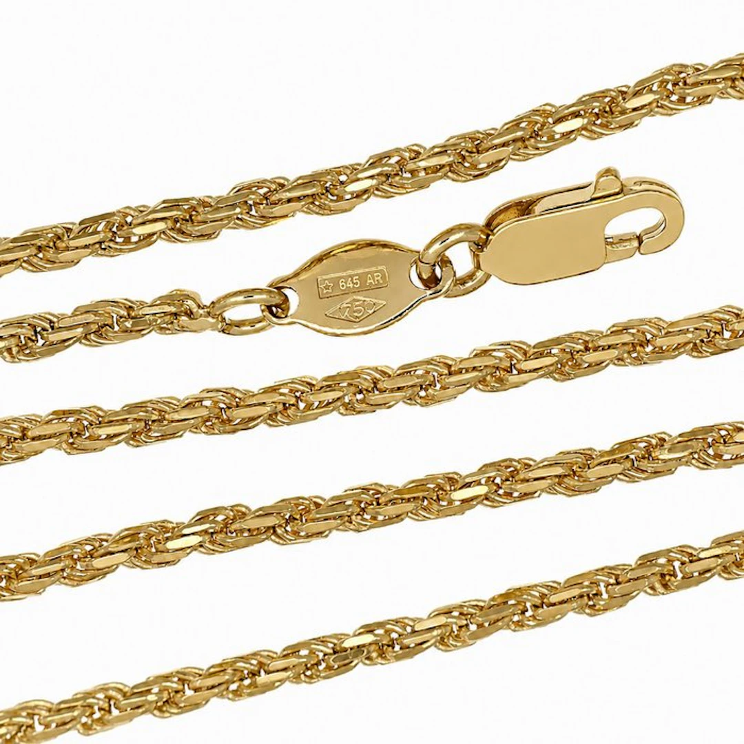 Necklace - 18 kt. Yellow gold - Made in Italy - Handmade