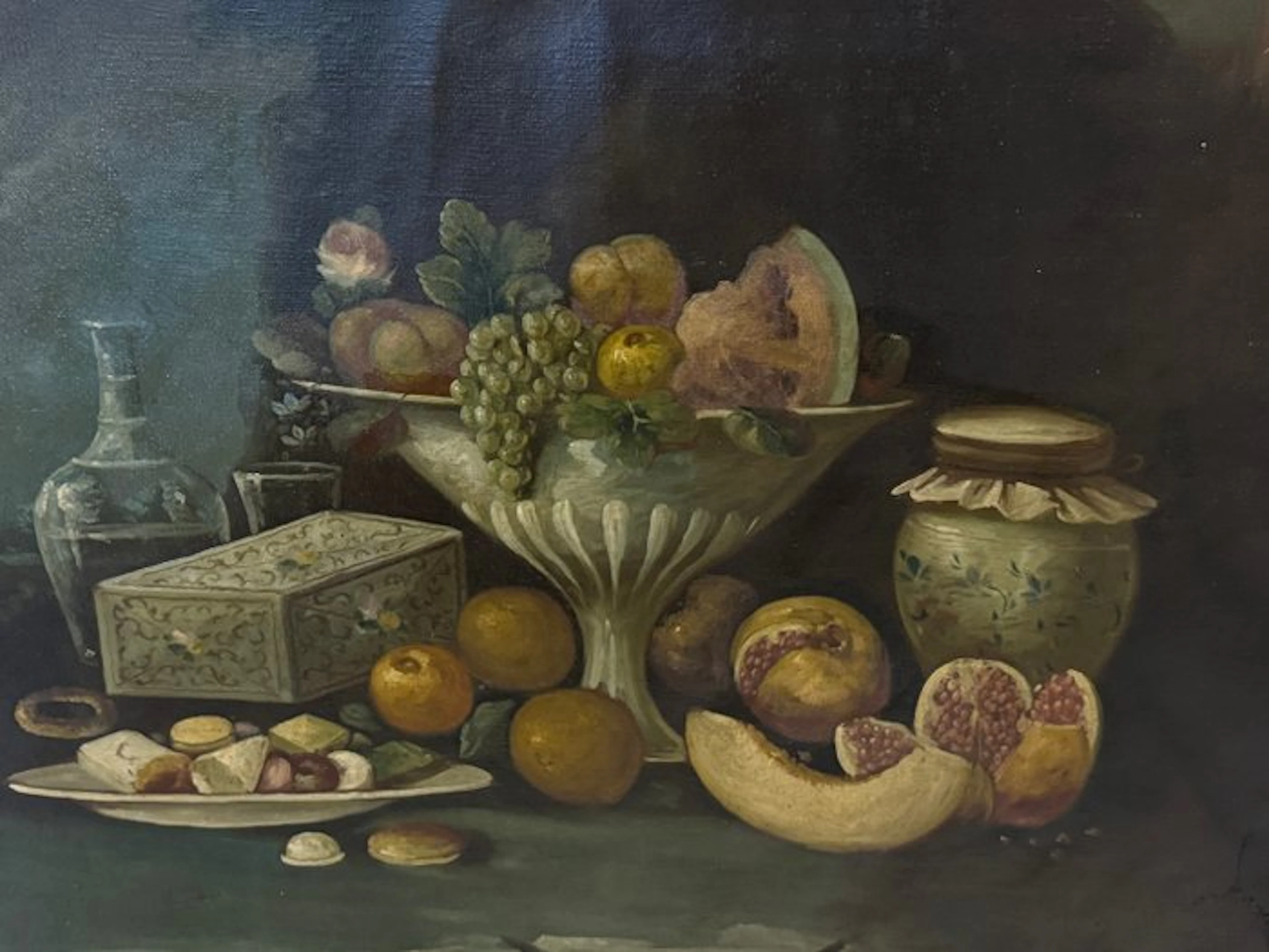École de Valence (c. 1780) - Nature Morte aux Douceurs et Délicatesses