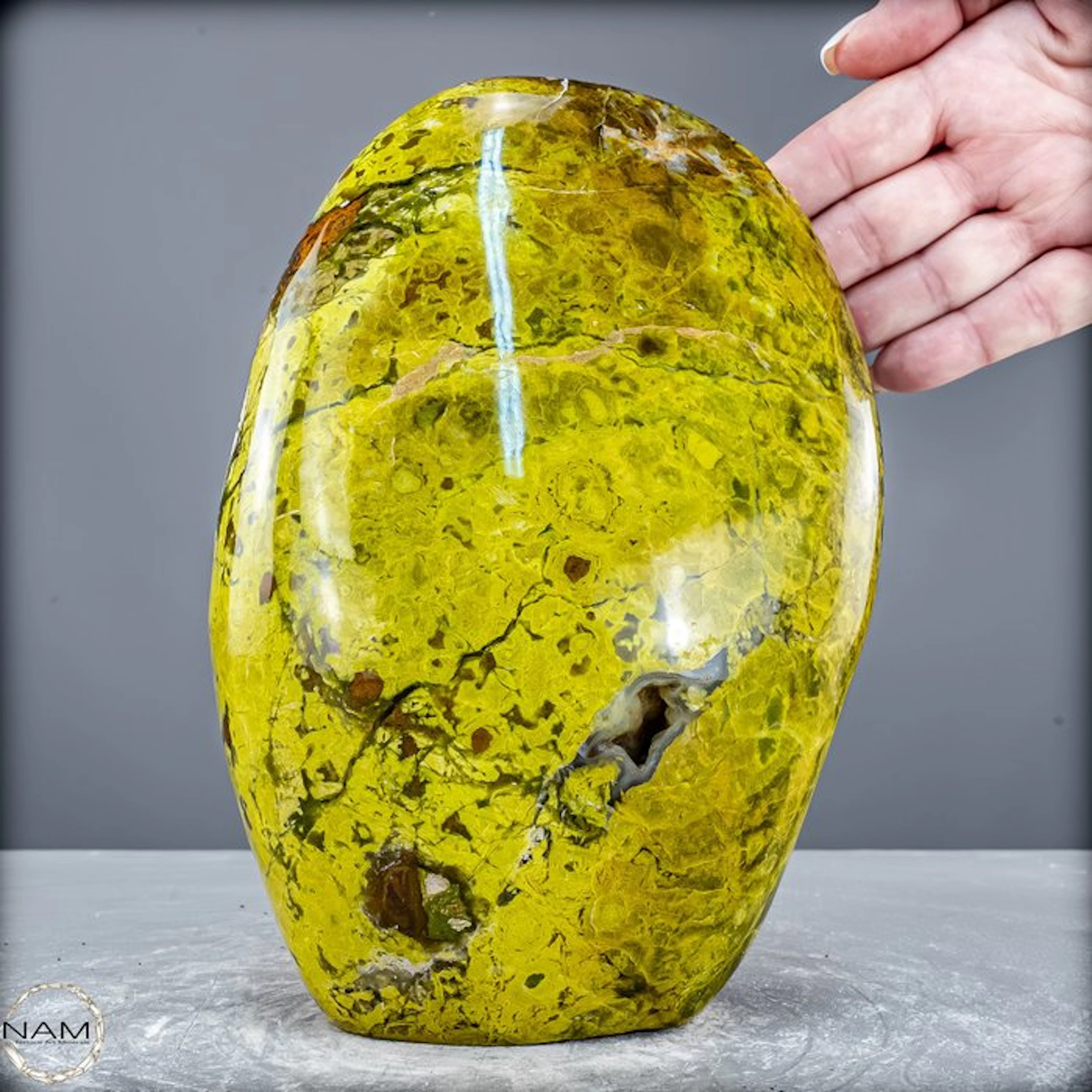 Natural green opal freeform from Madagascar - of unique quality- 3258.15 g