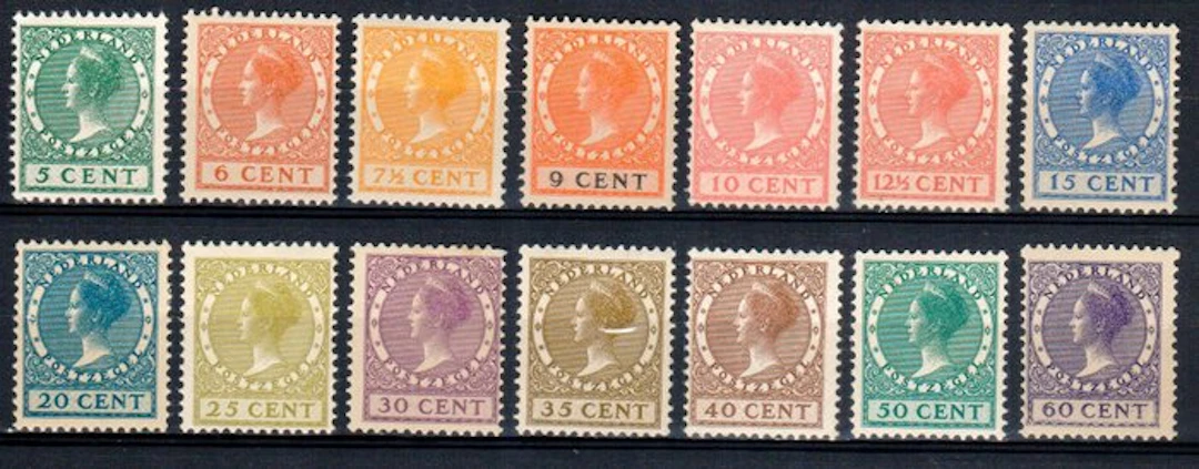 Netherlands 1924/1926 - Queen Wilhelmina (Veth) - NVPH 149 t/m 162