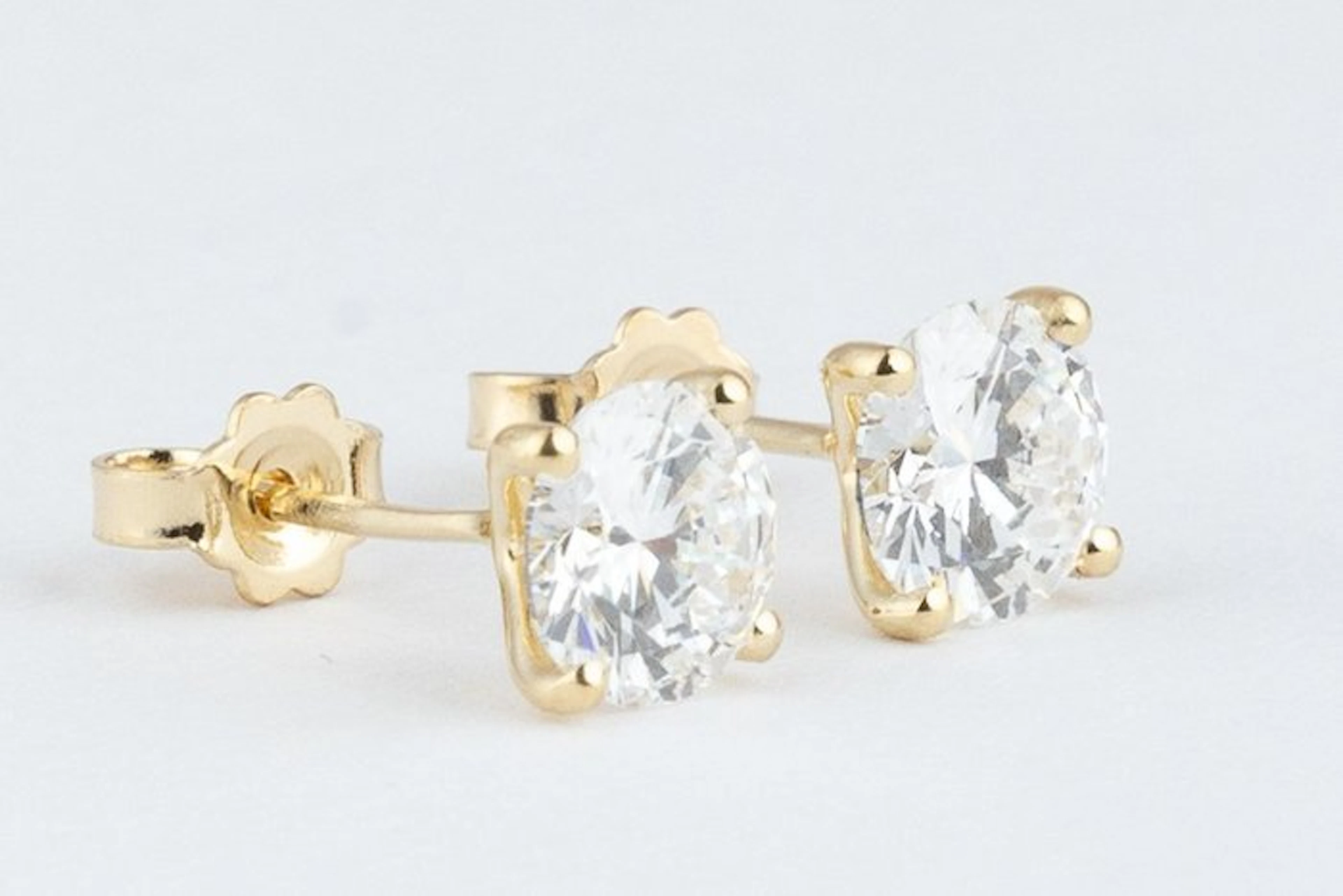 No reserve price - Earrings - 14 kt