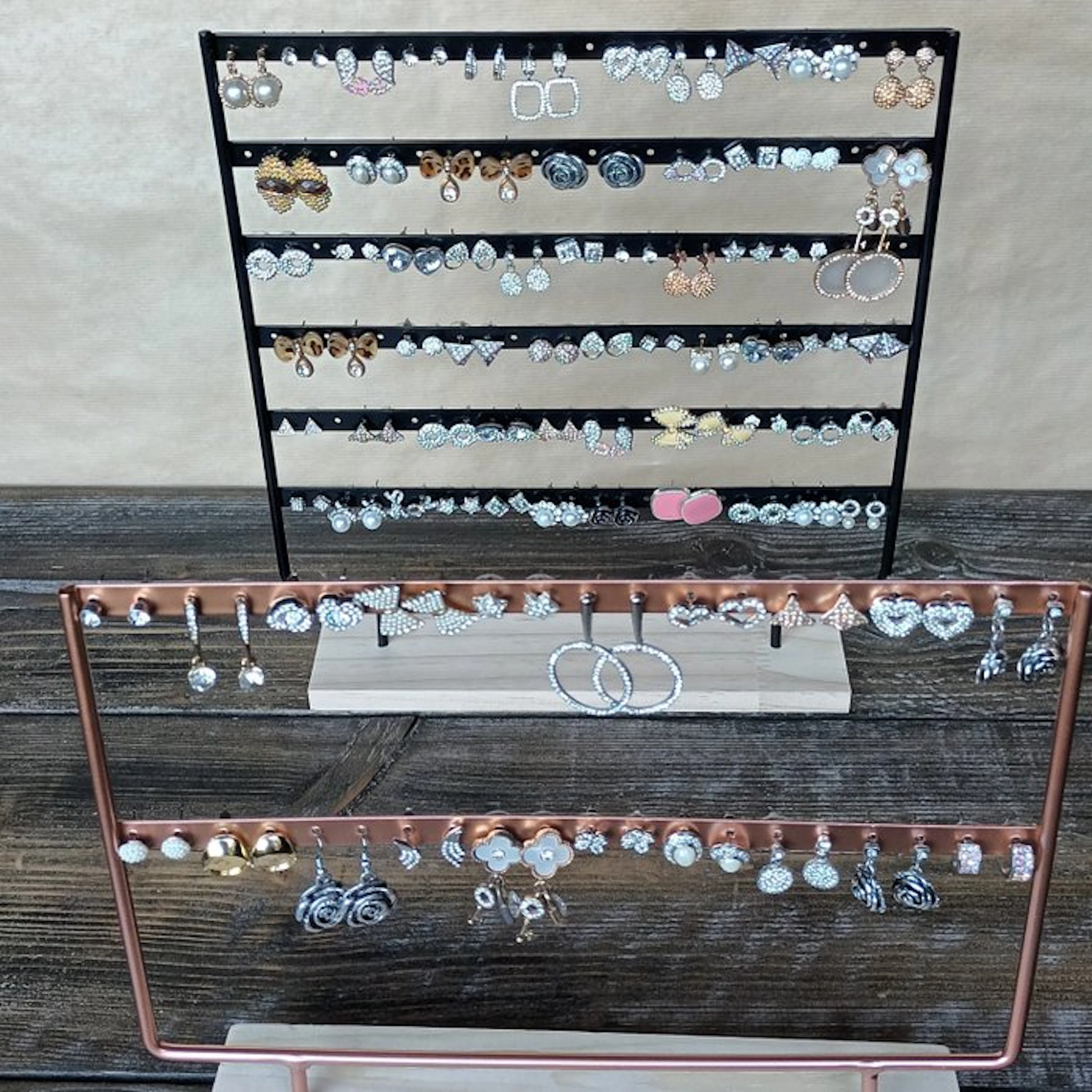 Nickel-free earrings 80 pairs - Earrings - 80 pairs incl. 2 displays
