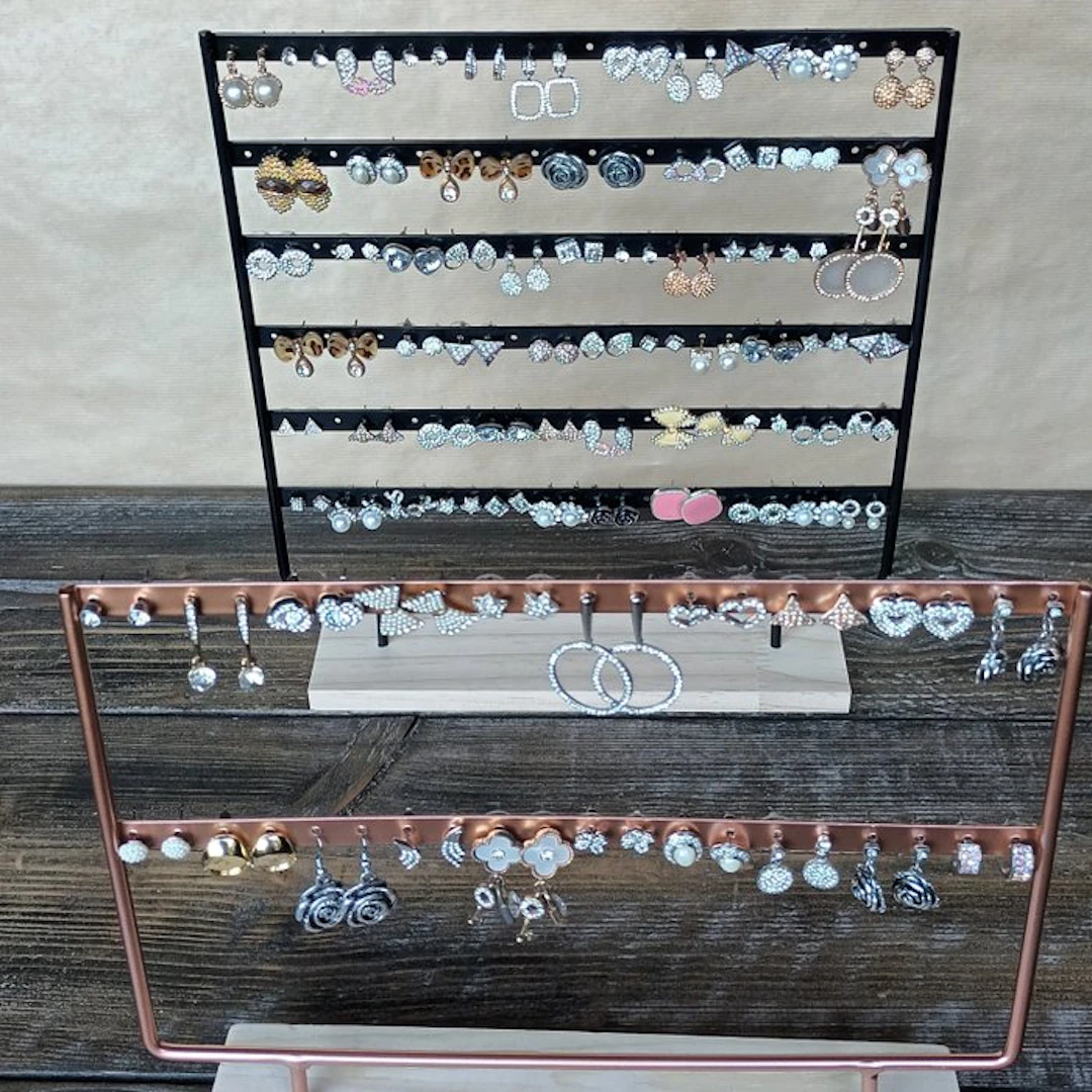 Nickel-free earrings 80 pairs - Earrings - 80 pairs incl. 2 displays