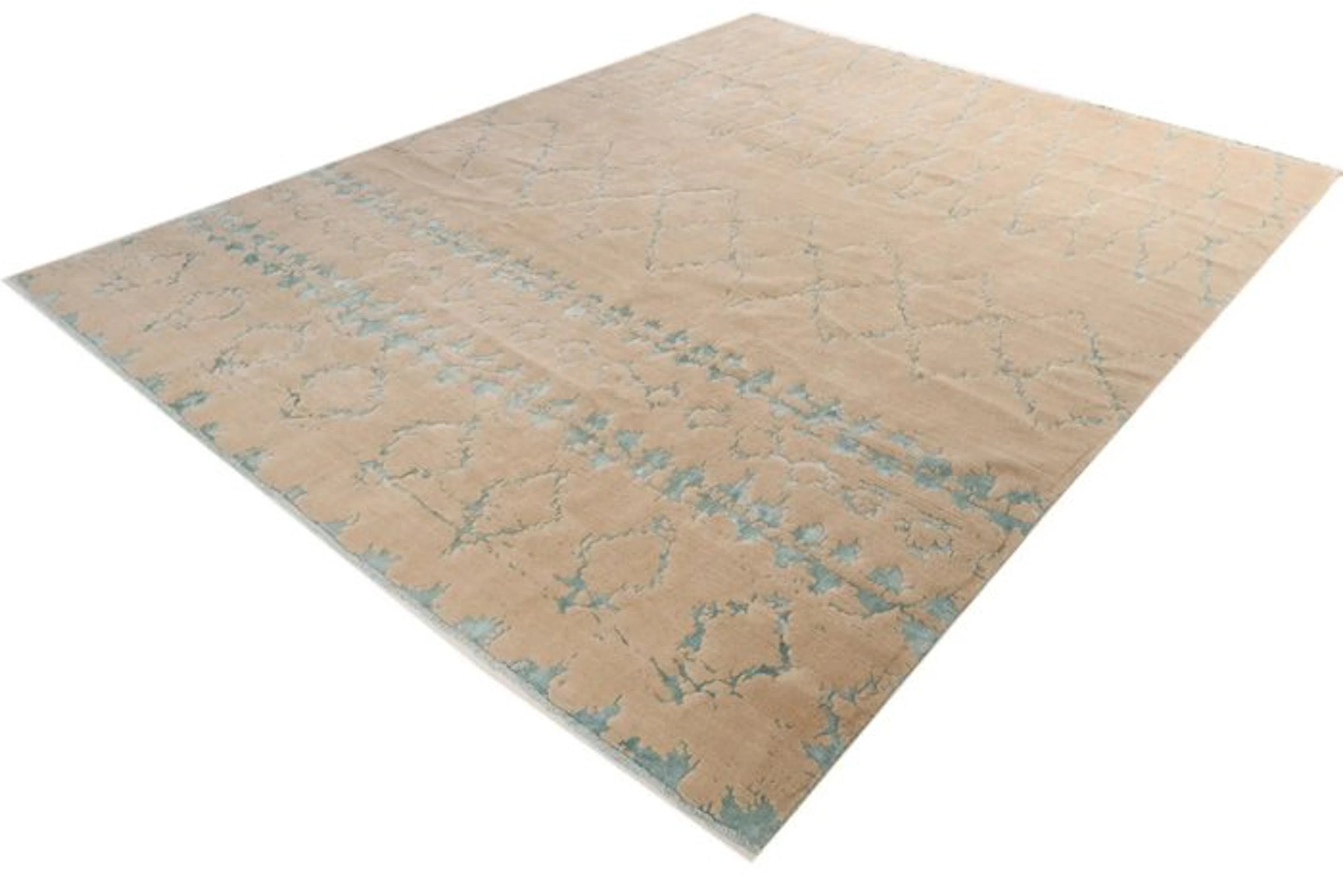 Designer rug made of real wool with plenty of silk - Rug - 385 cm - 306 cm
