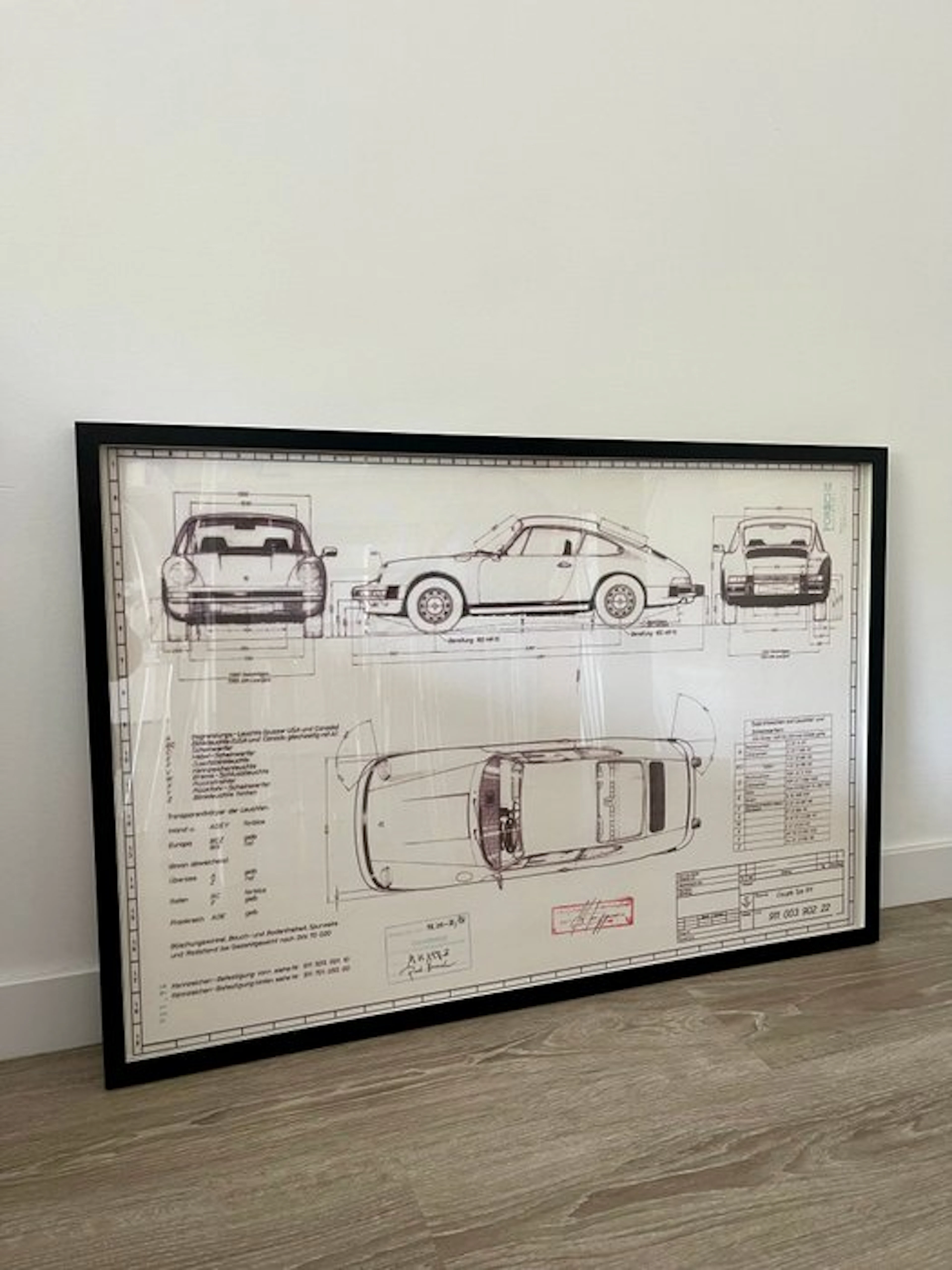 Porsche 911 G-Model - Technical Drawing - Frame - Design