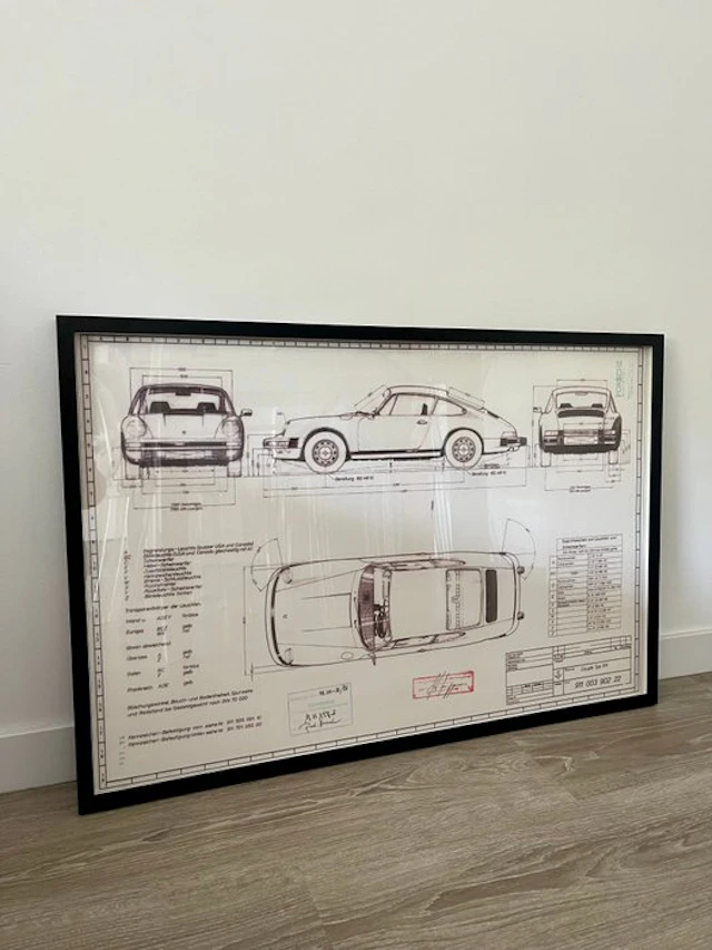 Porsche 911 G-Model - Technical Drawing - Frame - Design
