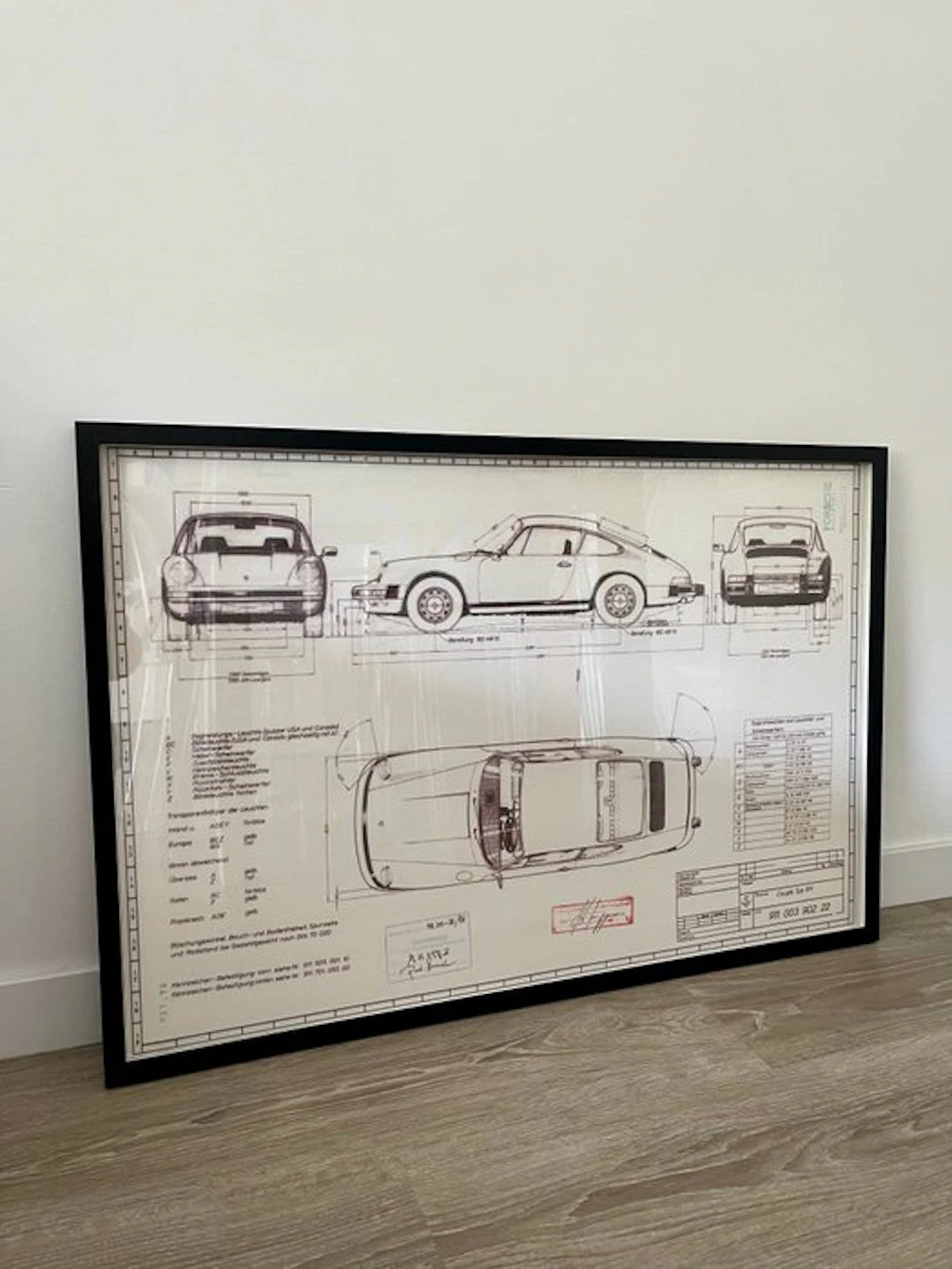 Porsche 911 G-Model - Technical Drawing - Frame - Design