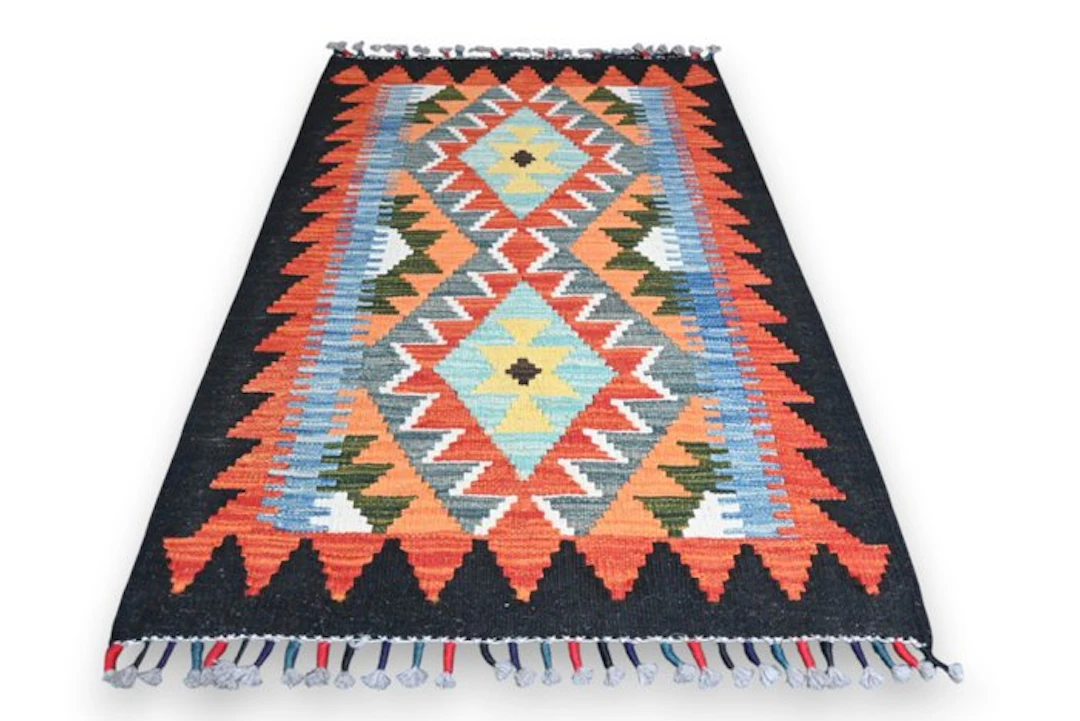 No reserve! Colorful kilim - Rug - 95 cm - 60 cm - unused & handmade